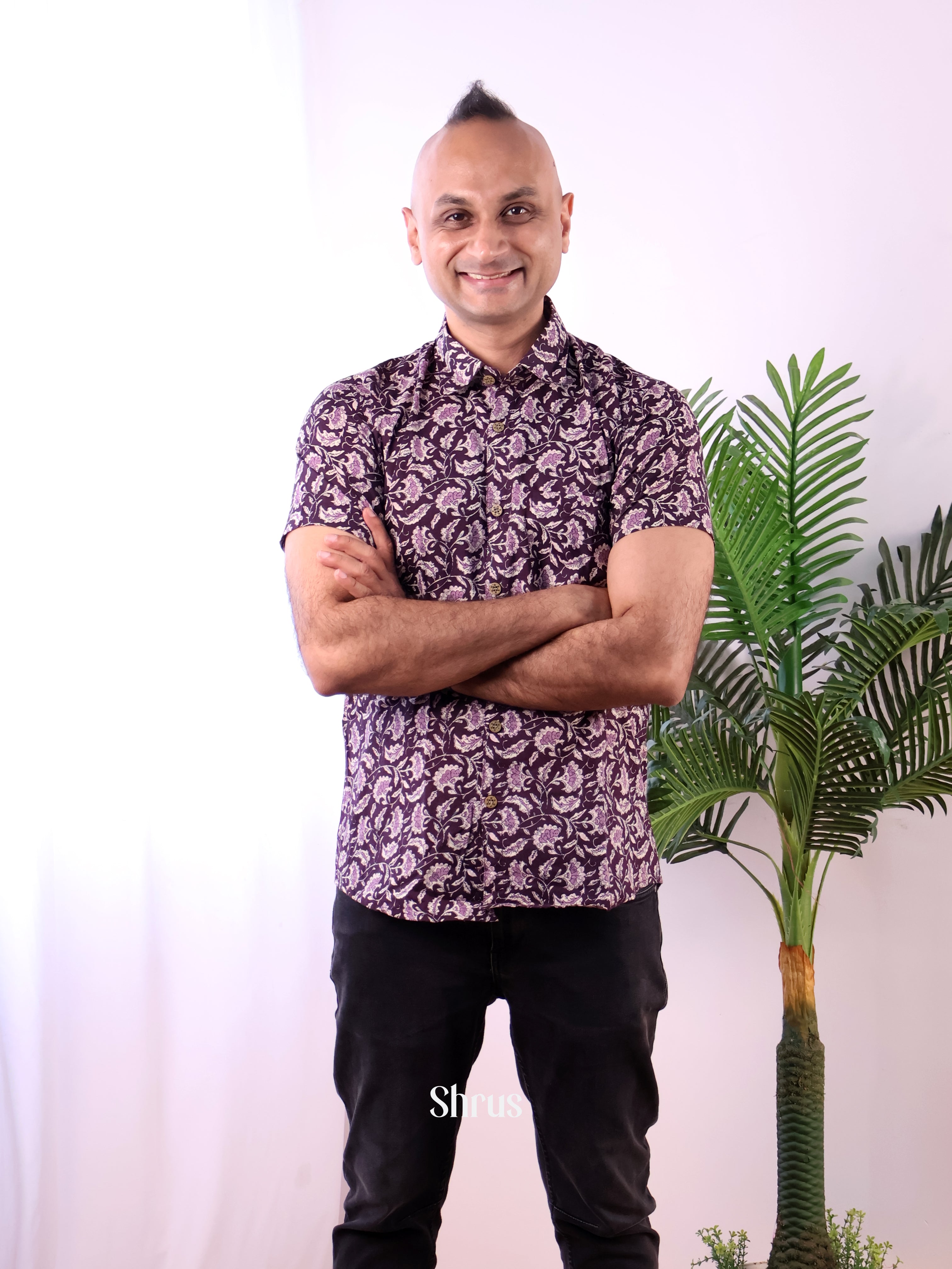 Purple - Readymade Mens Shirt - Shop on Shrus.com