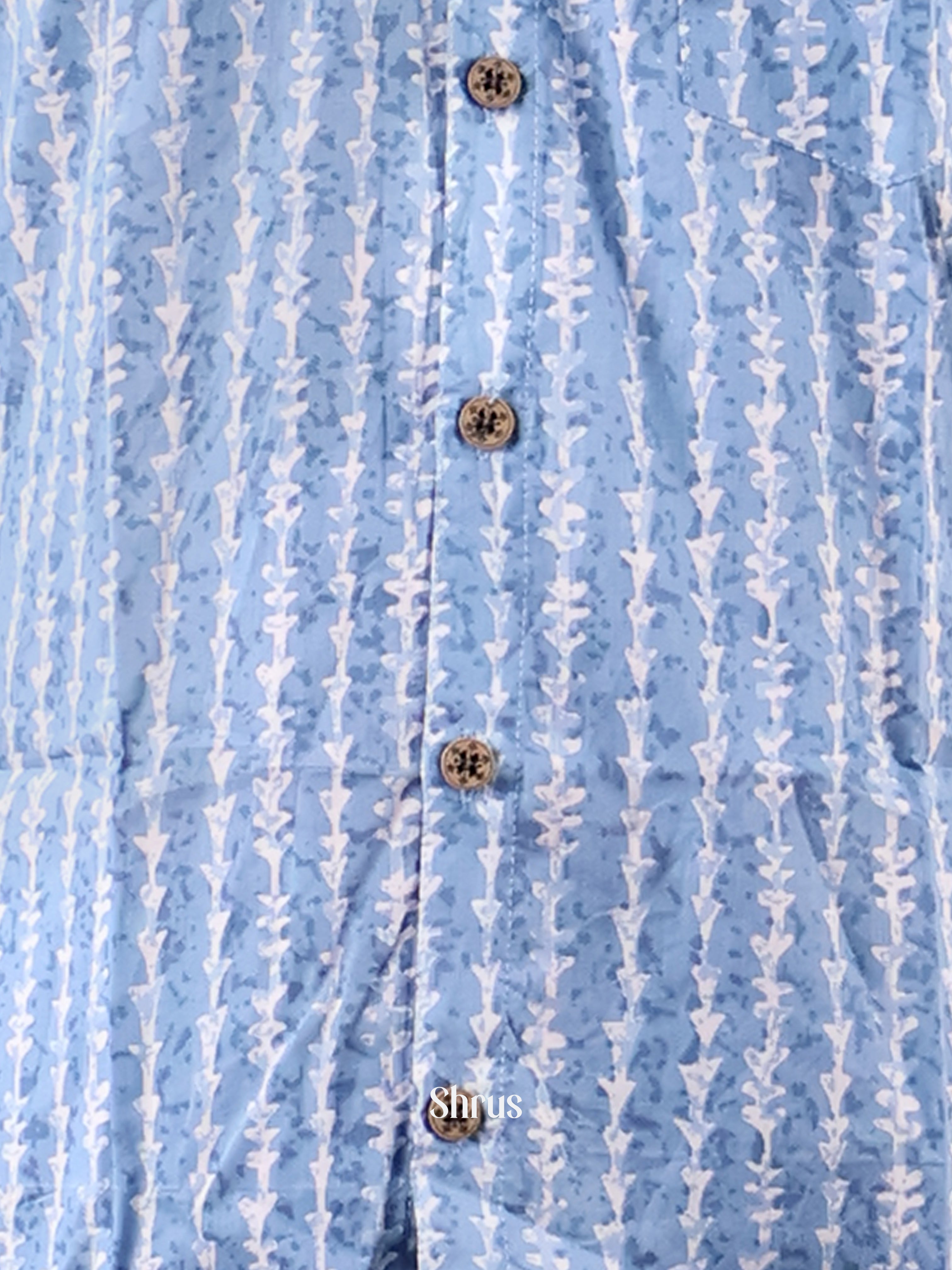 Blue- Readymade Mens Shirt - Shop on Shrus.com