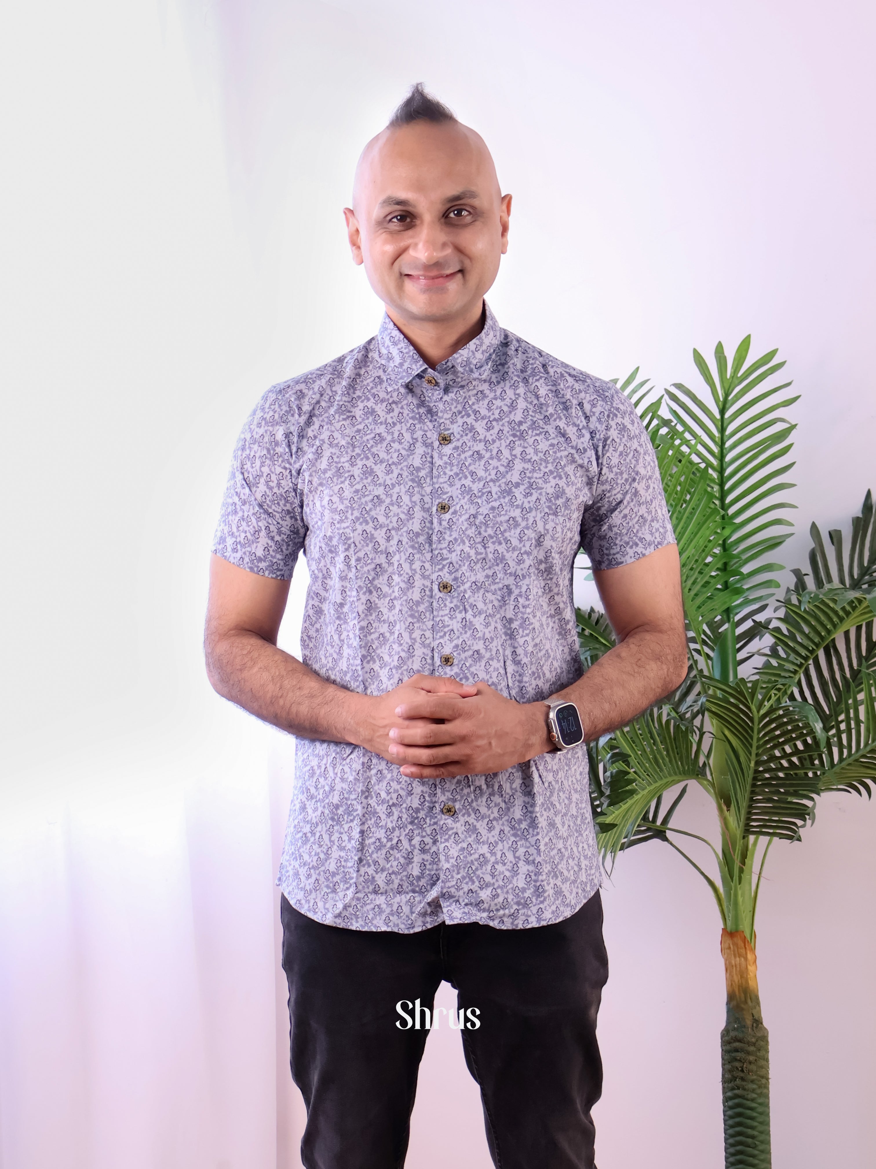 Purple- Readymade Mens Shirt - Shop on Shrus.com