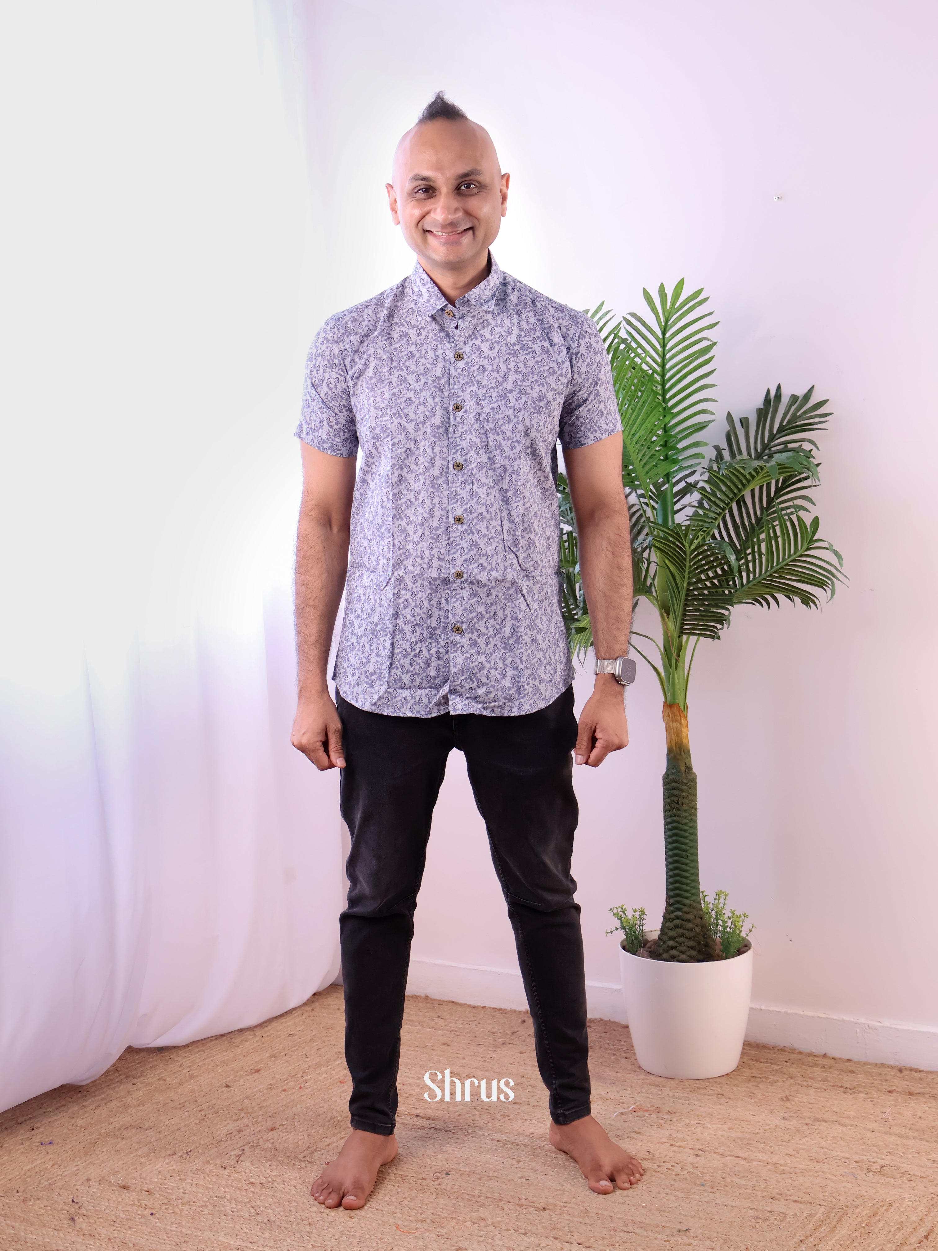 Purple- Readymade Mens Shirt - Shop on Shrus.com