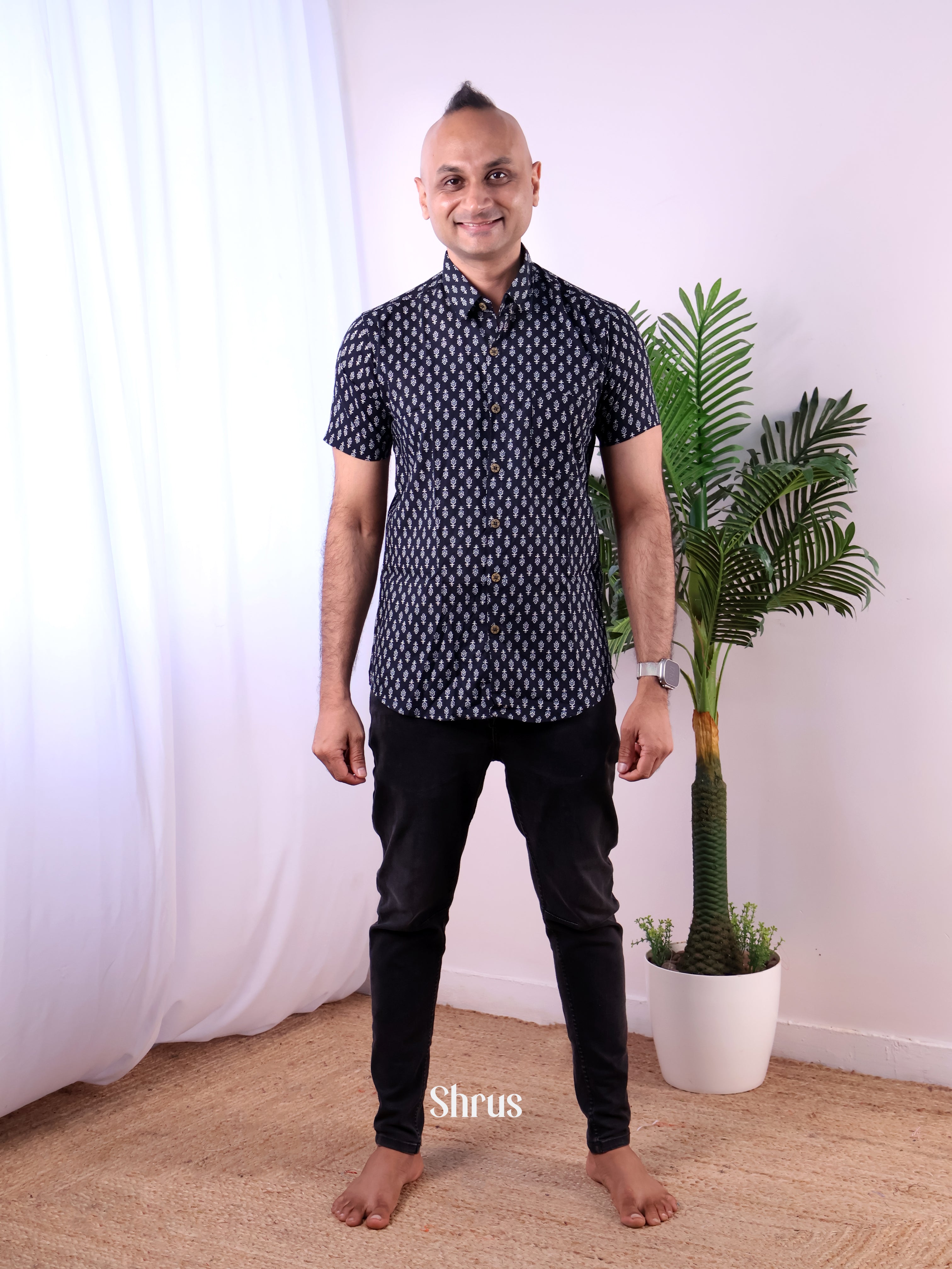 Navy Blue - Readymade Mens Shirt - Shop on Shrus.com