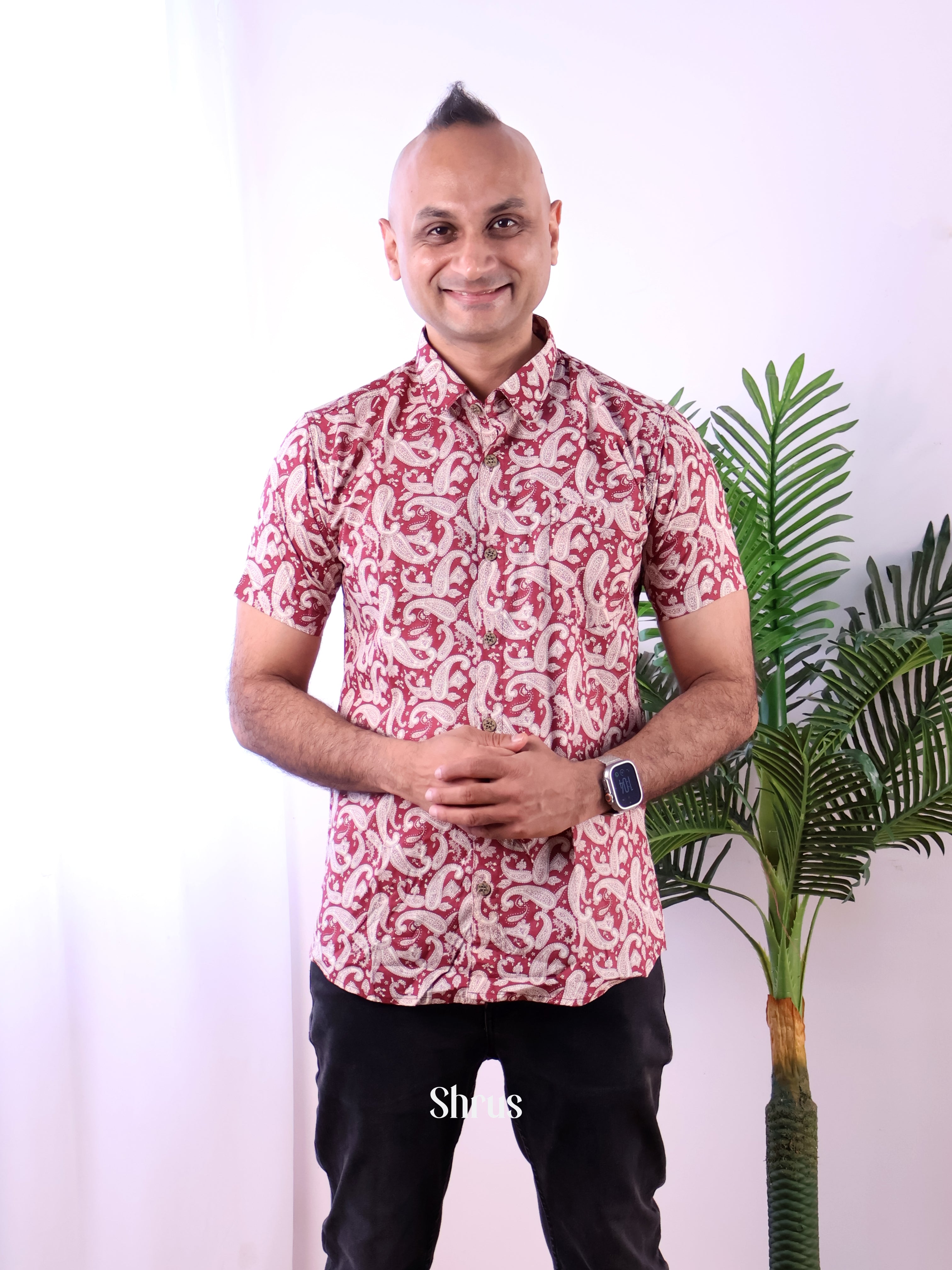 Red - Readymade Mens Shirt - Shop on Shrus.com