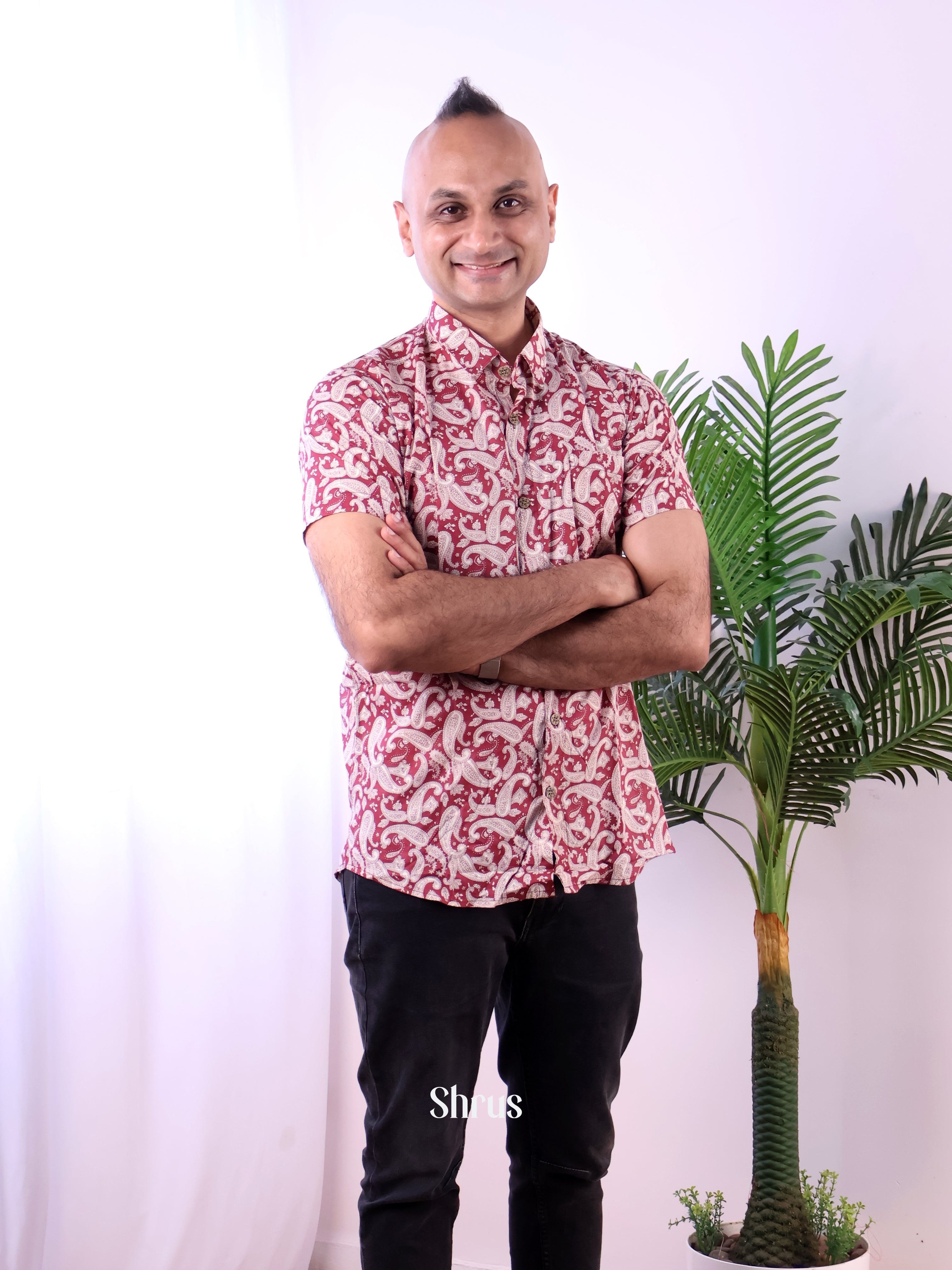 Red - Readymade Mens Shirt - Shop on Shrus.com