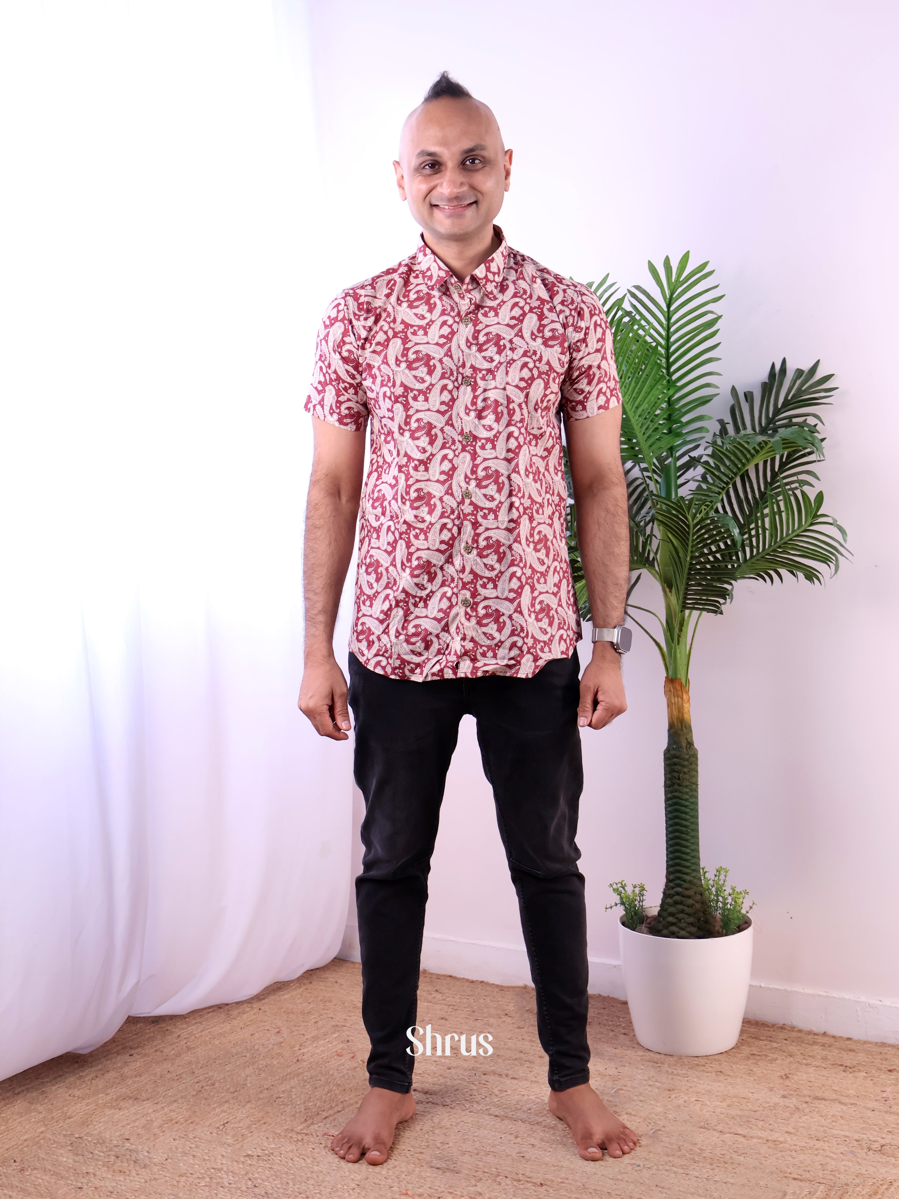 Red - Readymade Mens Shirt - Shop on Shrus.com