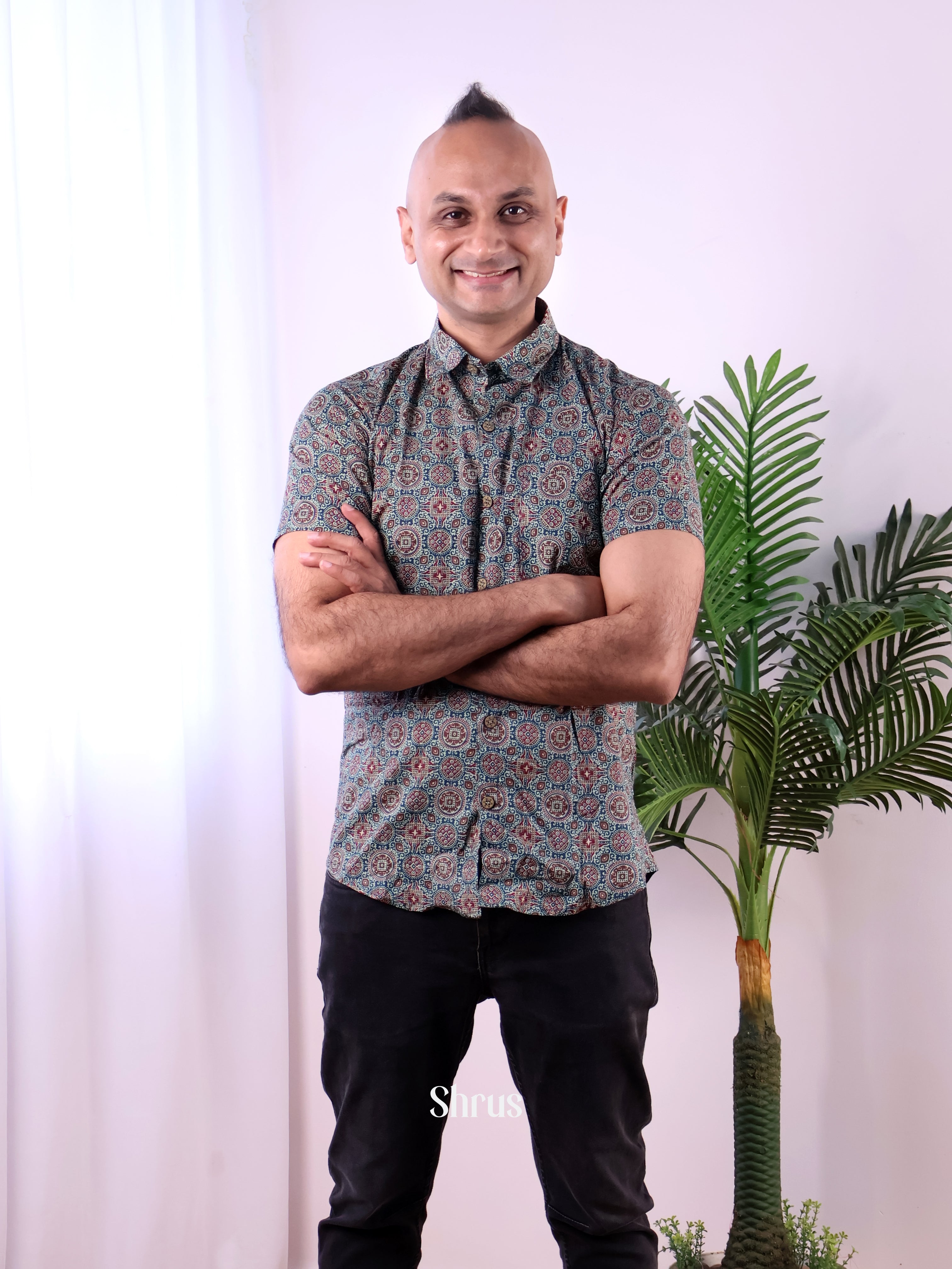 Blue - Readymade Mens Shirt - Shop on Shrus.com