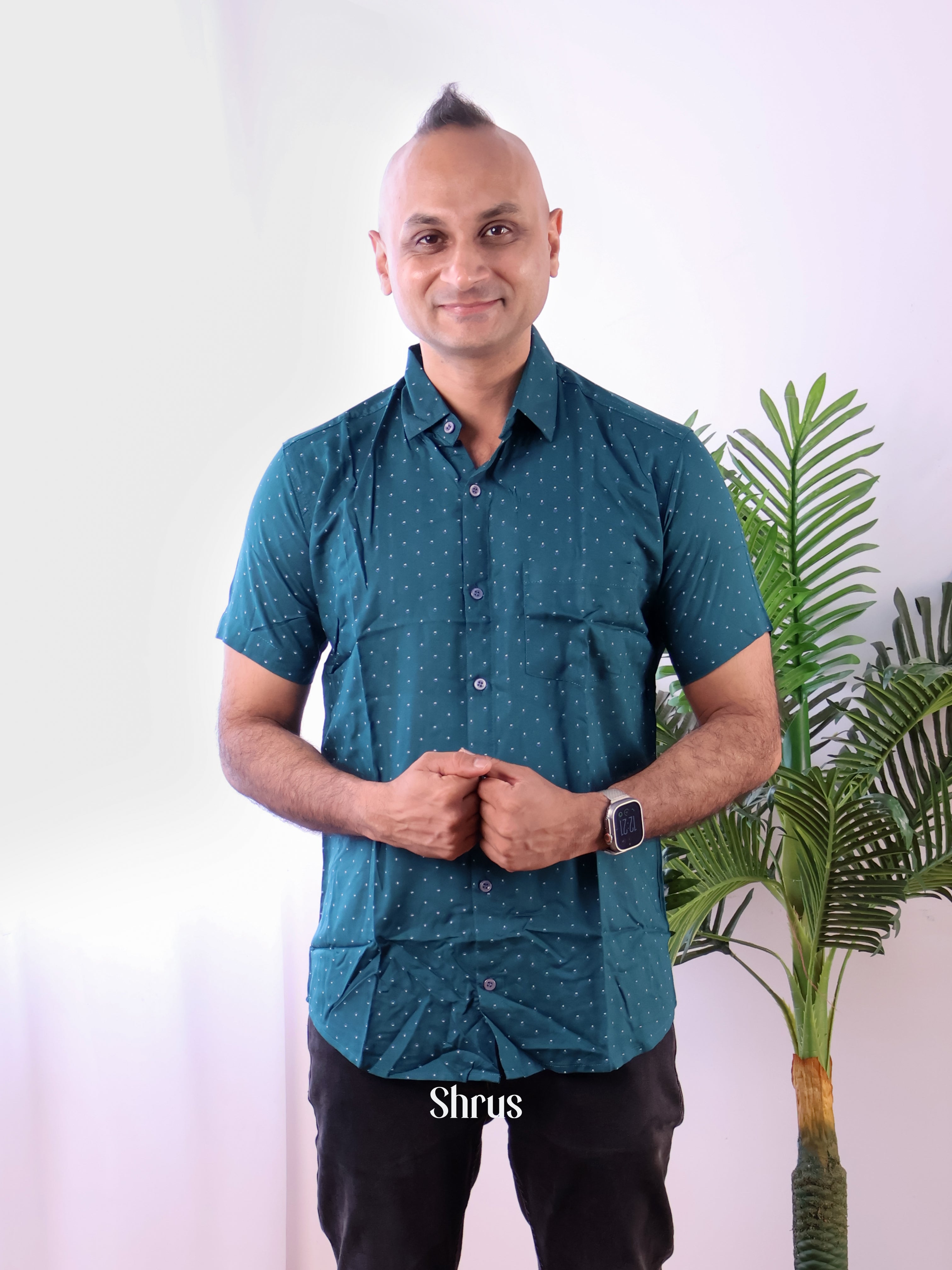 Blue - Readymade Mens Shirt - Shop on Shrus.com