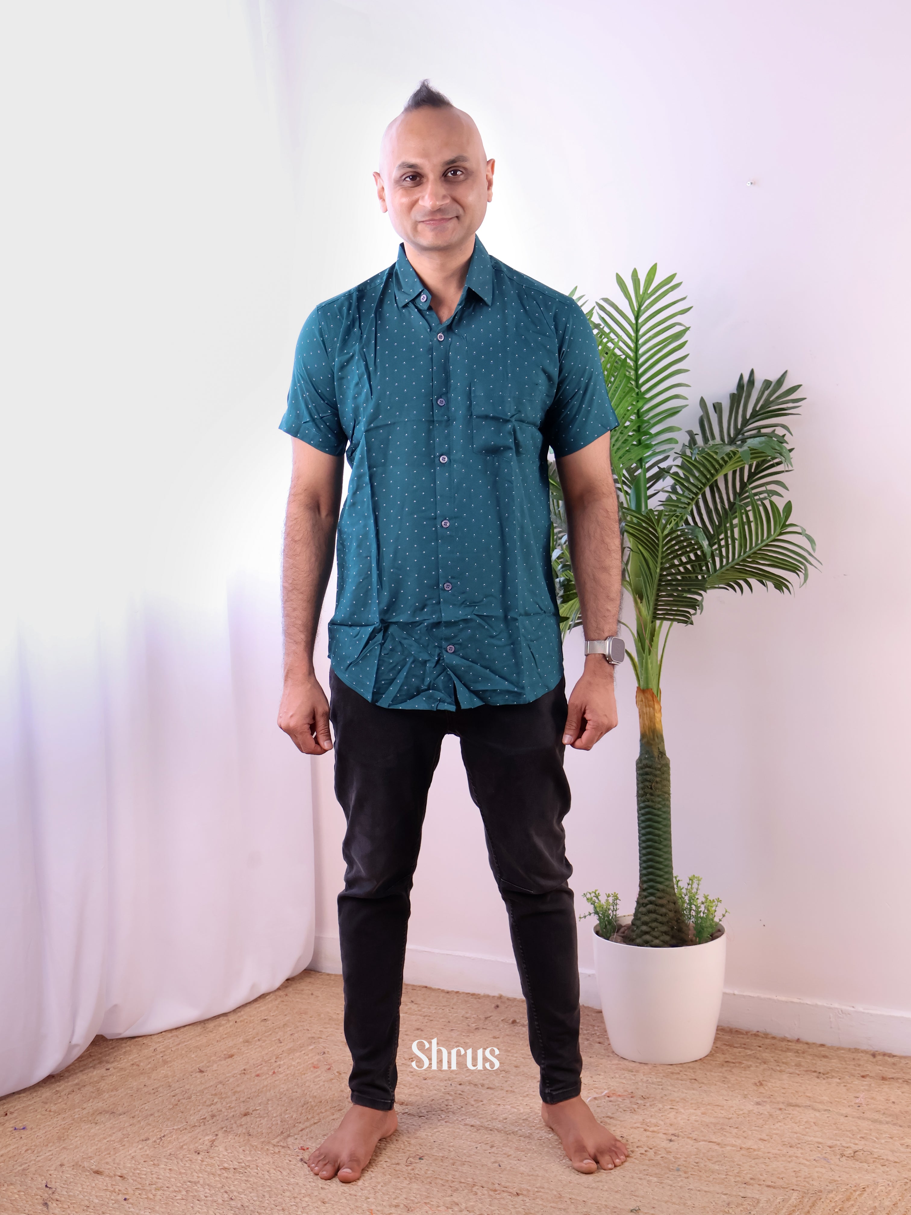 Blue - Readymade Mens Shirt - Shop on Shrus.com