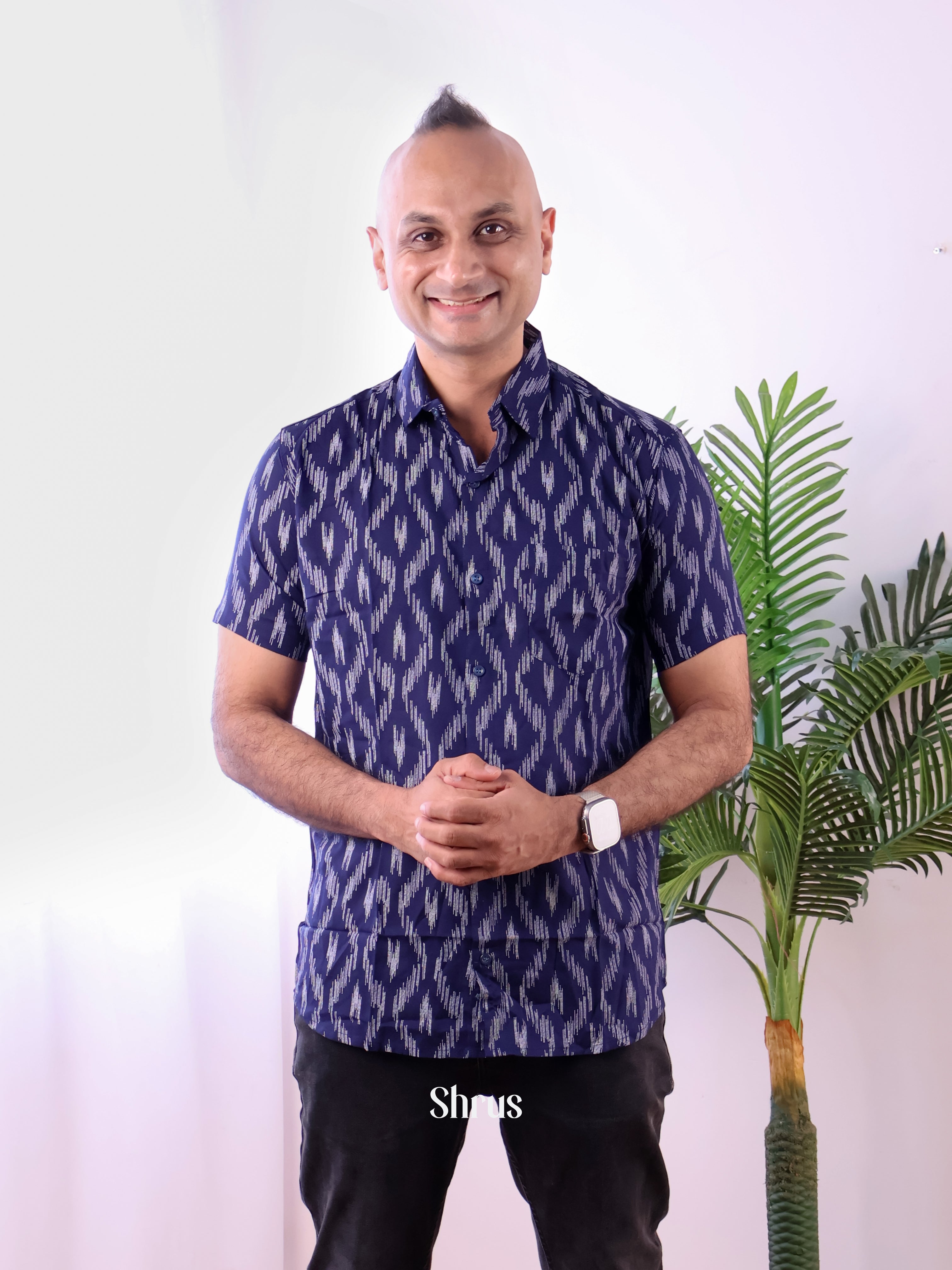 Blue - Readymade Mens Shirt - Shop on Shrus.com