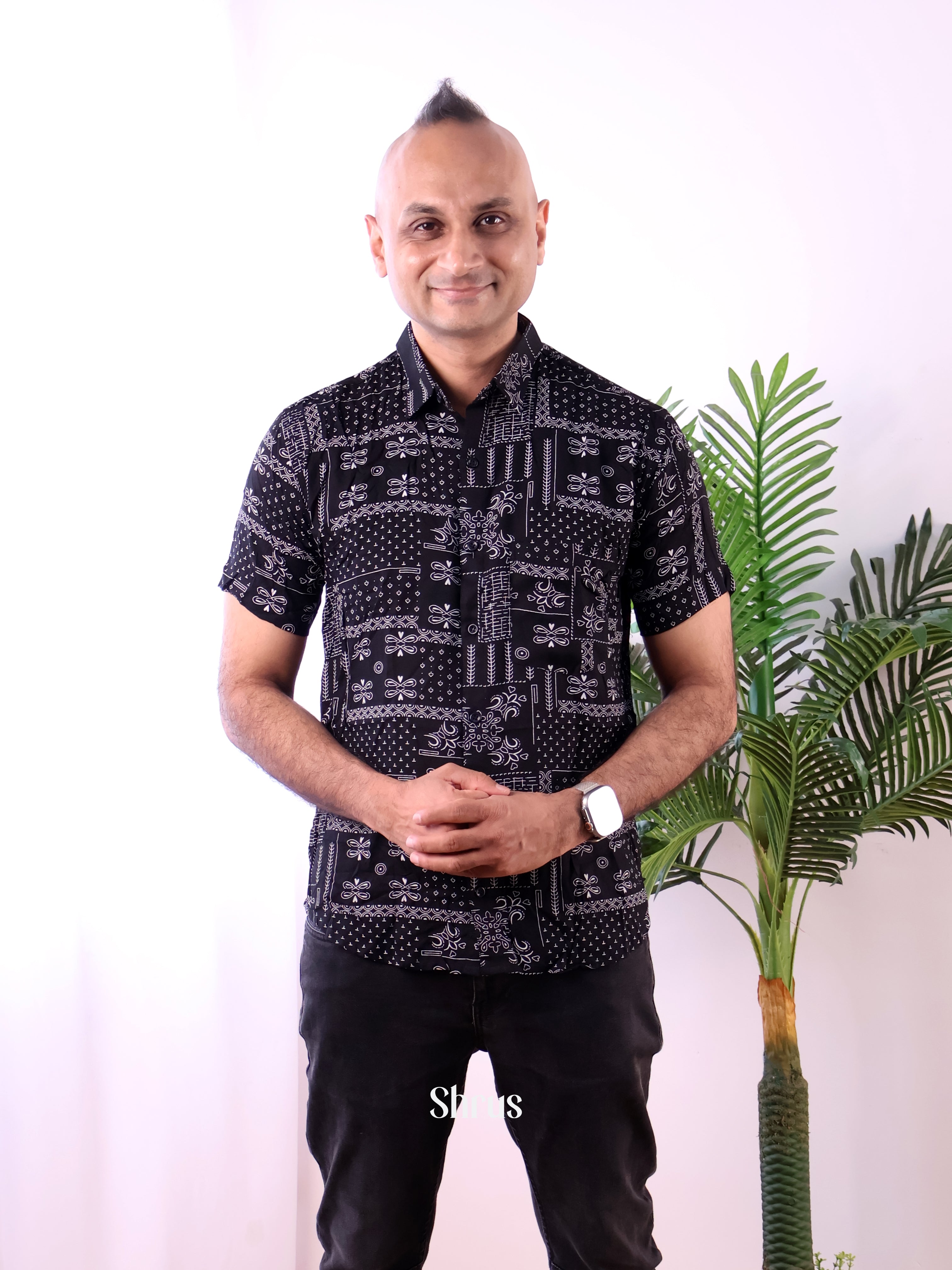 Black - Readymade Mens Shirt - Shop on Shrus.com