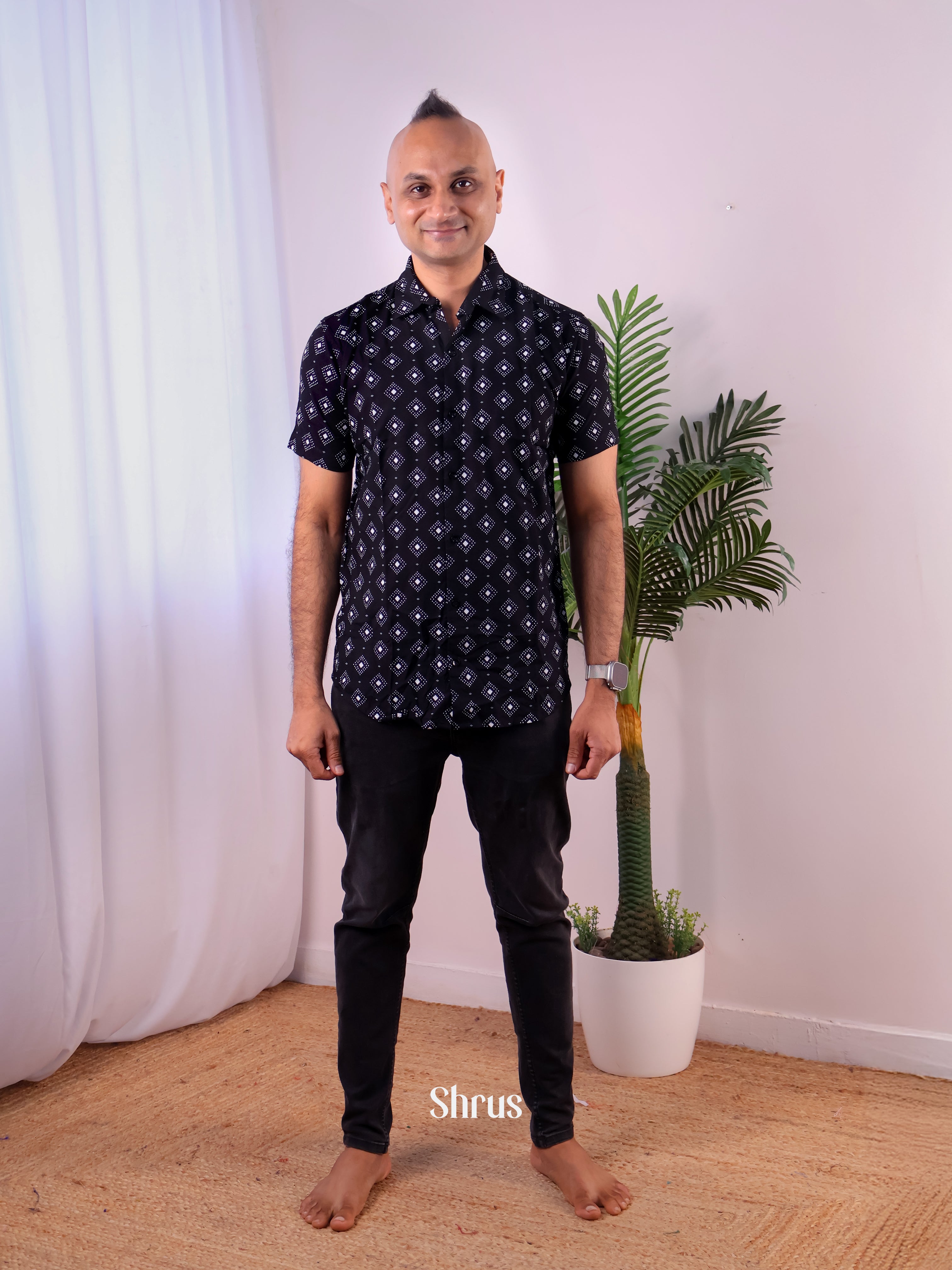 Black- Readymade Shirts - Shop on Shrus.com