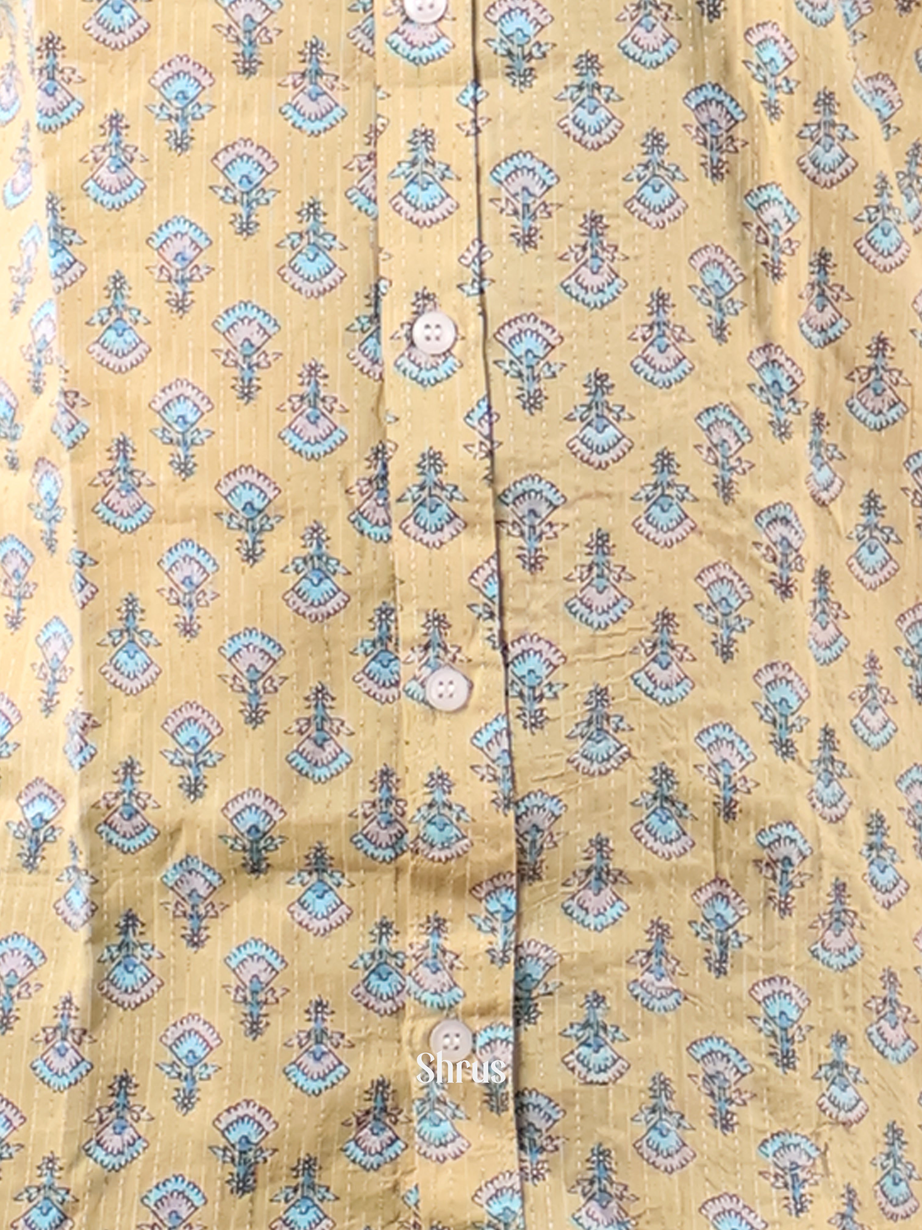 Pale Yellow - Readymade Mens Shirt - Shop on Shrus.com