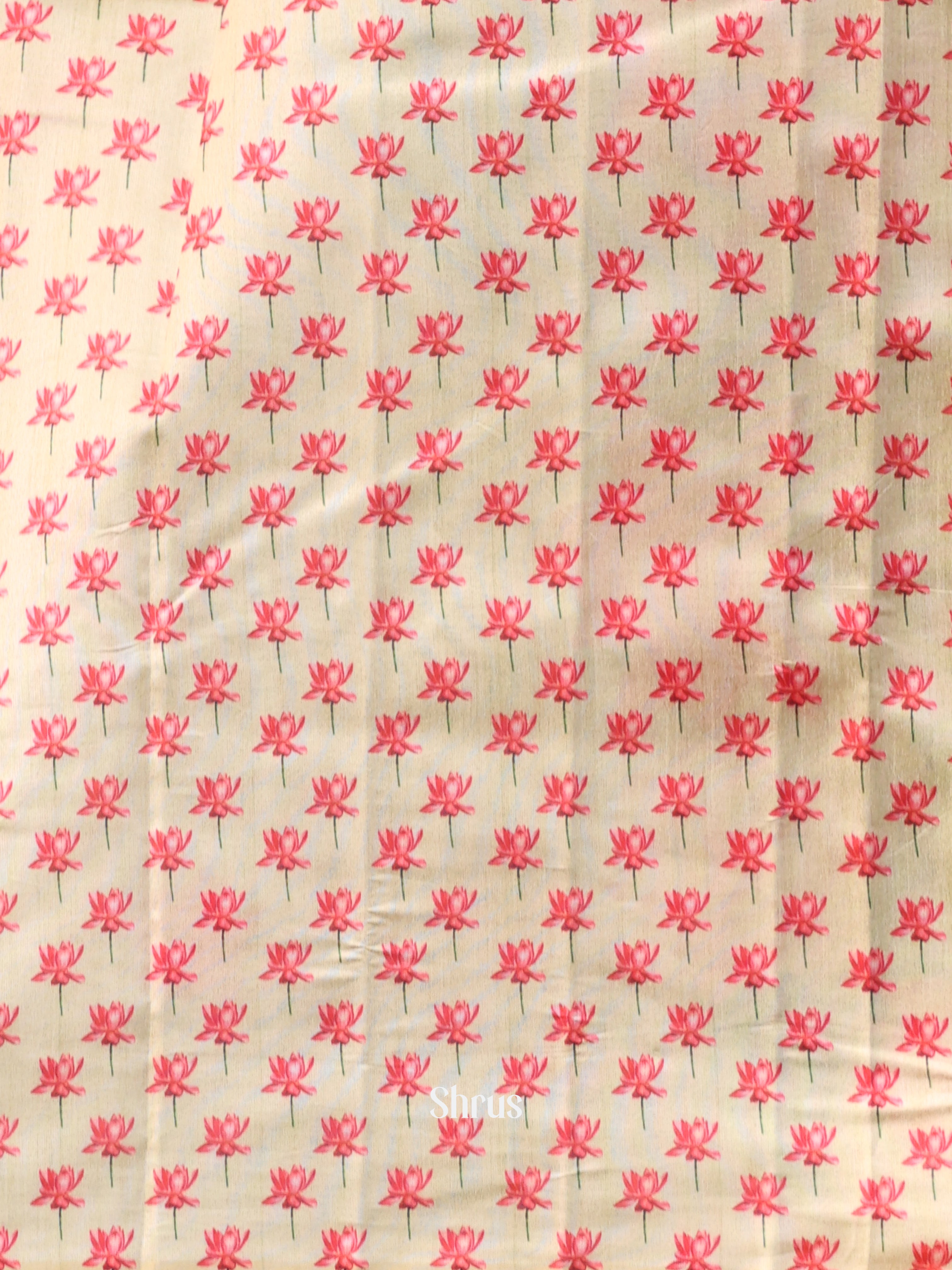 Lite Green - Semi Tussar Saree - Shop on Shrus.com