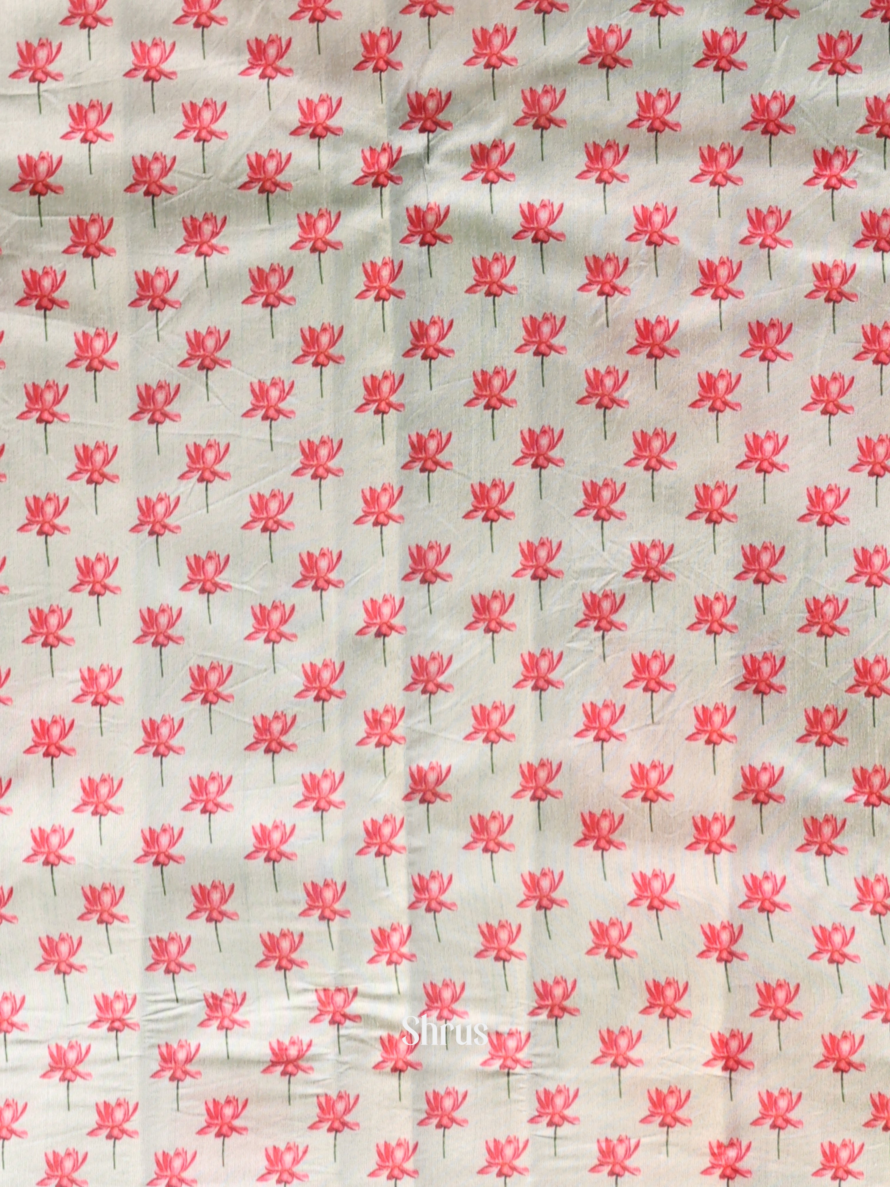 Ice Green- Semi Tussar Saree - Shop on Shrus.com