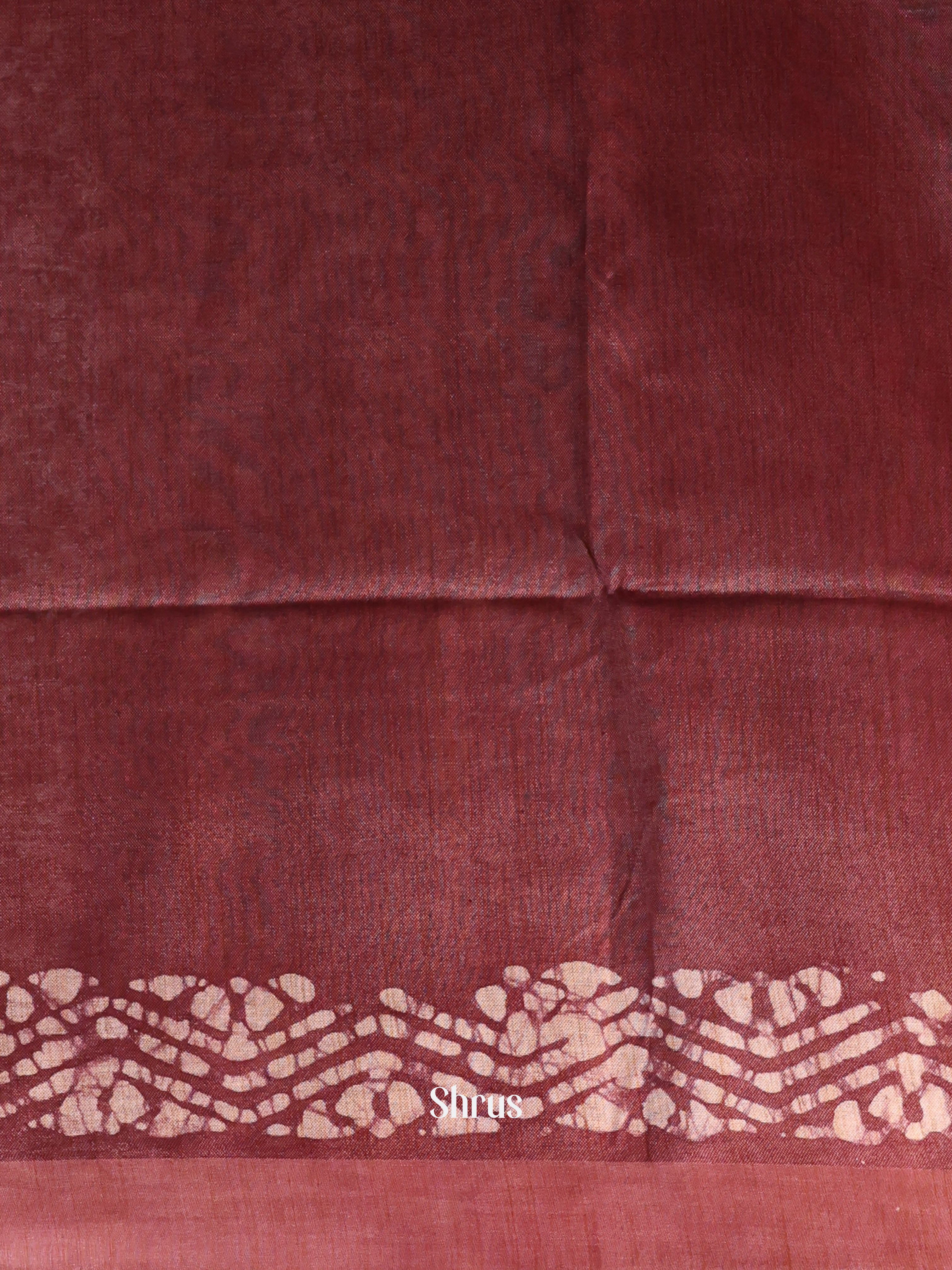 Pink & Brown -Bhatik Saree - Shop on Shrus.com