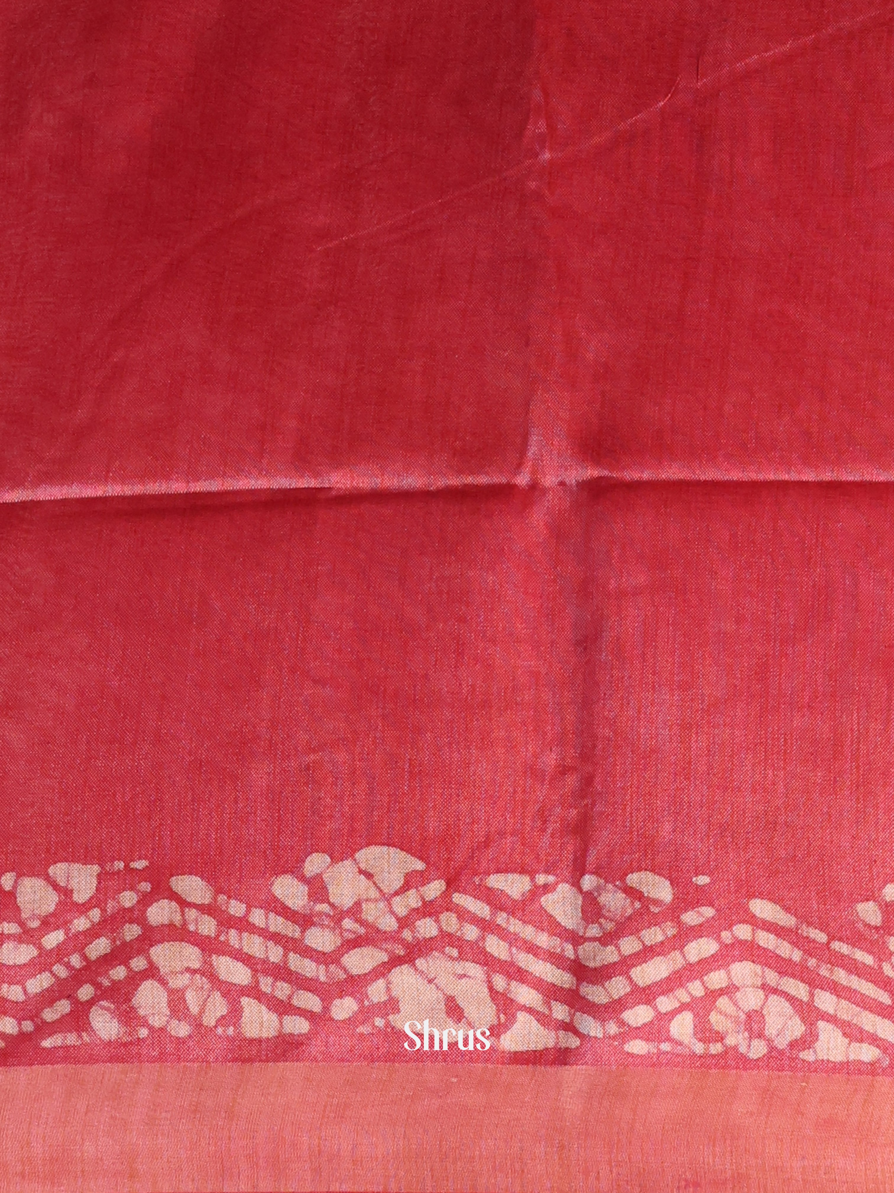 Blue & Red -Bhatik Saree - Shop on Shrus.com
