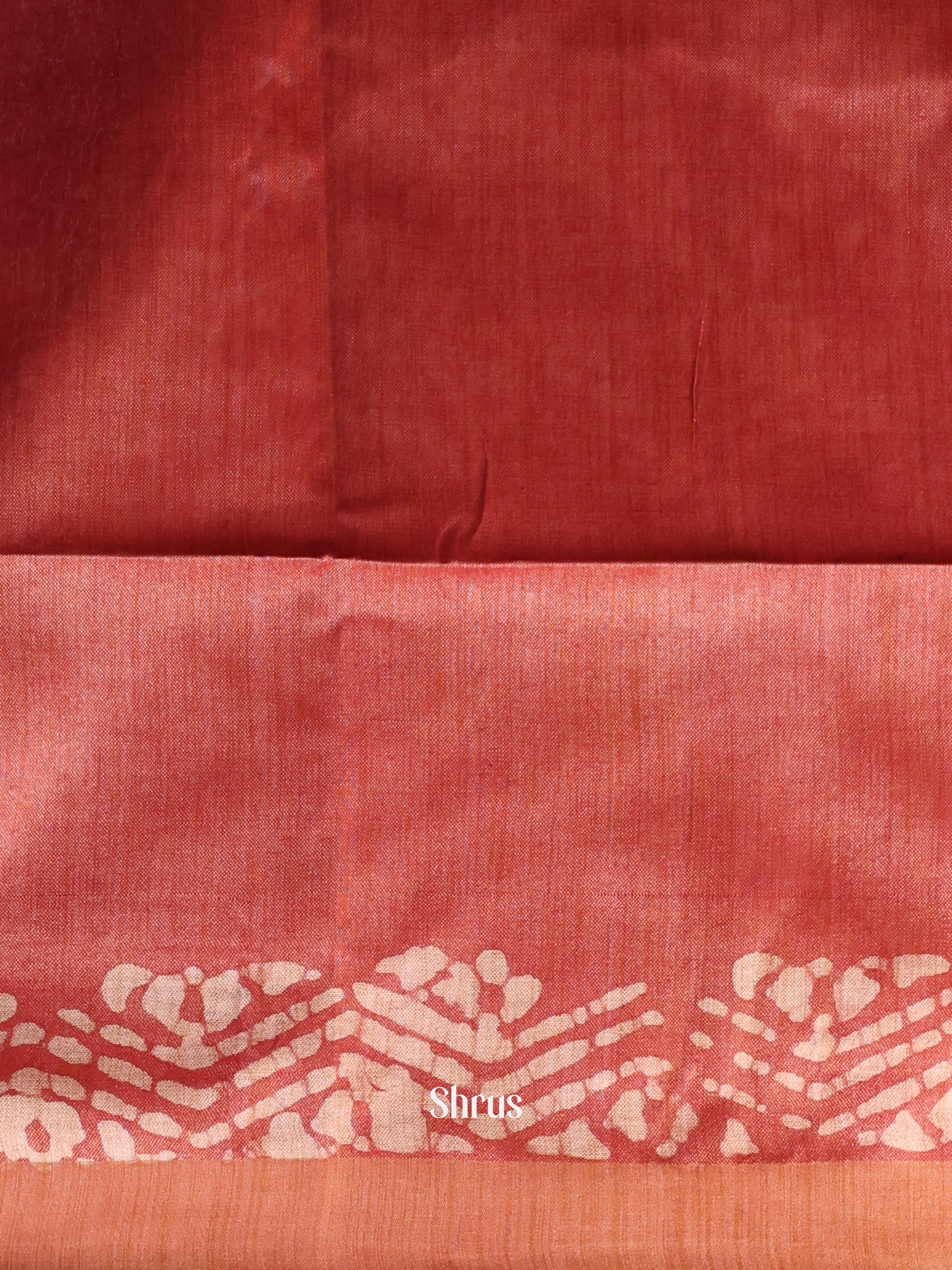 Black & Red -Bhatik Saree - Shop on Shrus.com