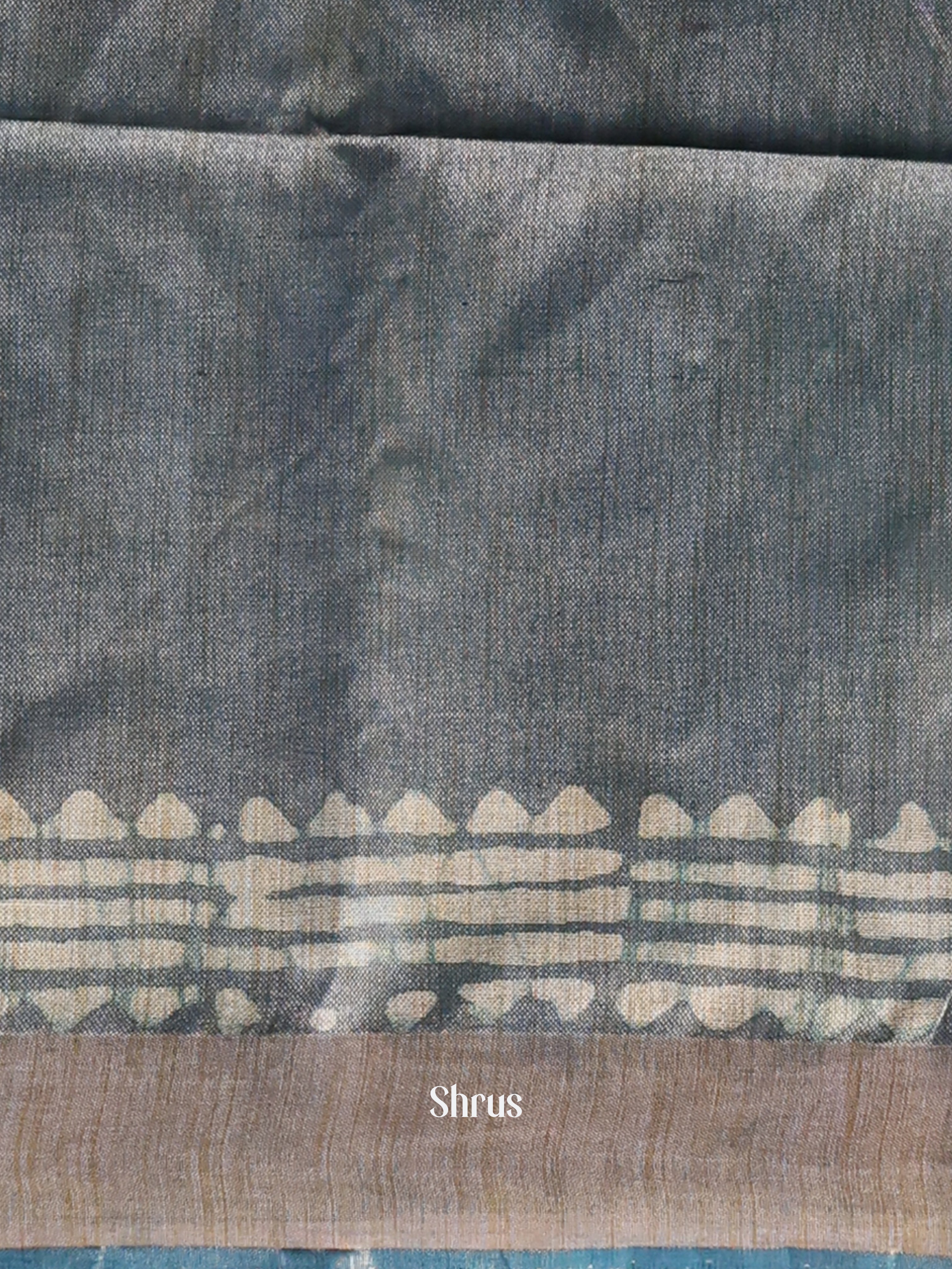 Black & Grey -Bhatik Saree - Shop on Shrus.com