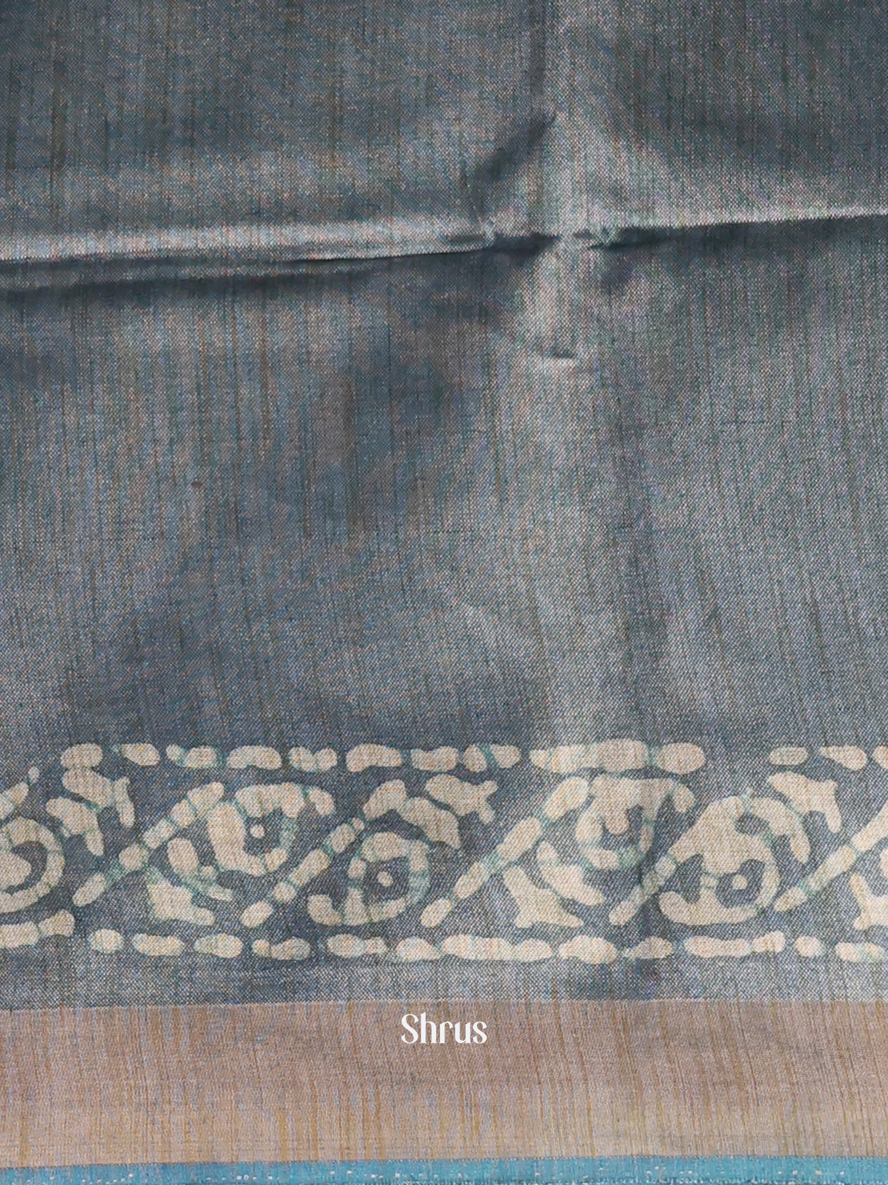Black & Grey -Bhatik Saree - Shop on Shrus.com