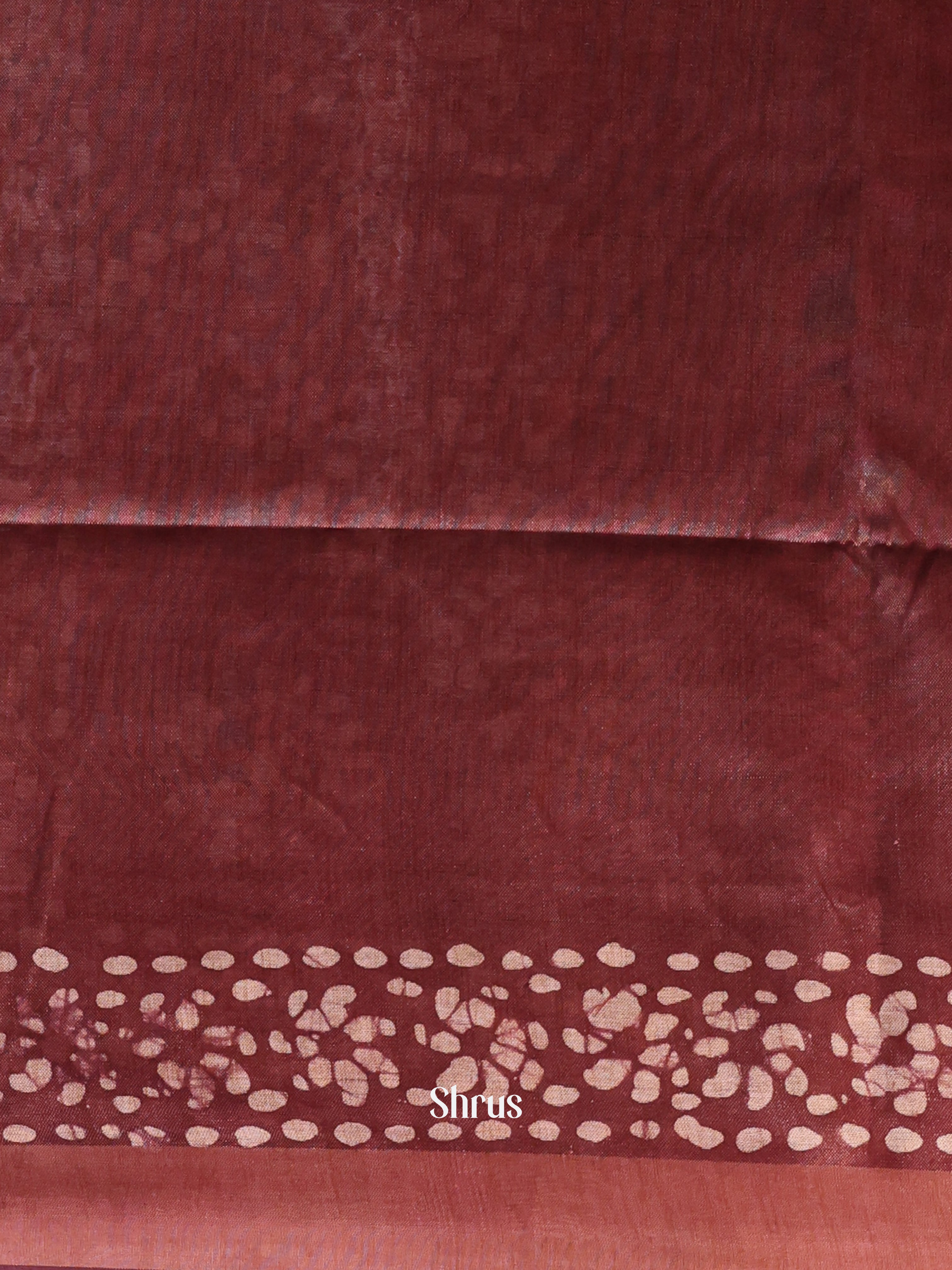 Pink & Brown -Bhatik Saree - Shop on Shrus.com