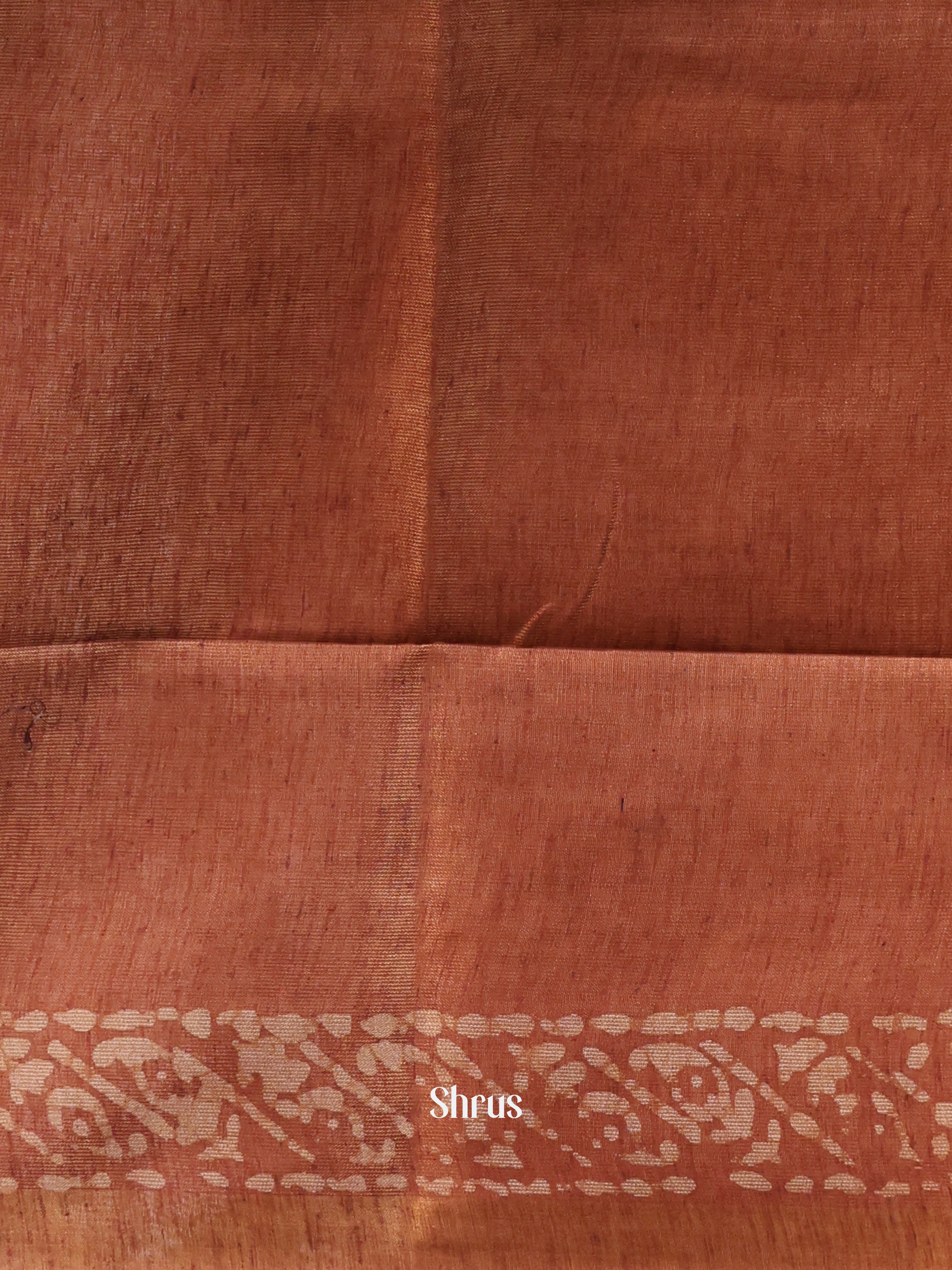 Brown -Bhatik Saree - Shop on Shrus.com