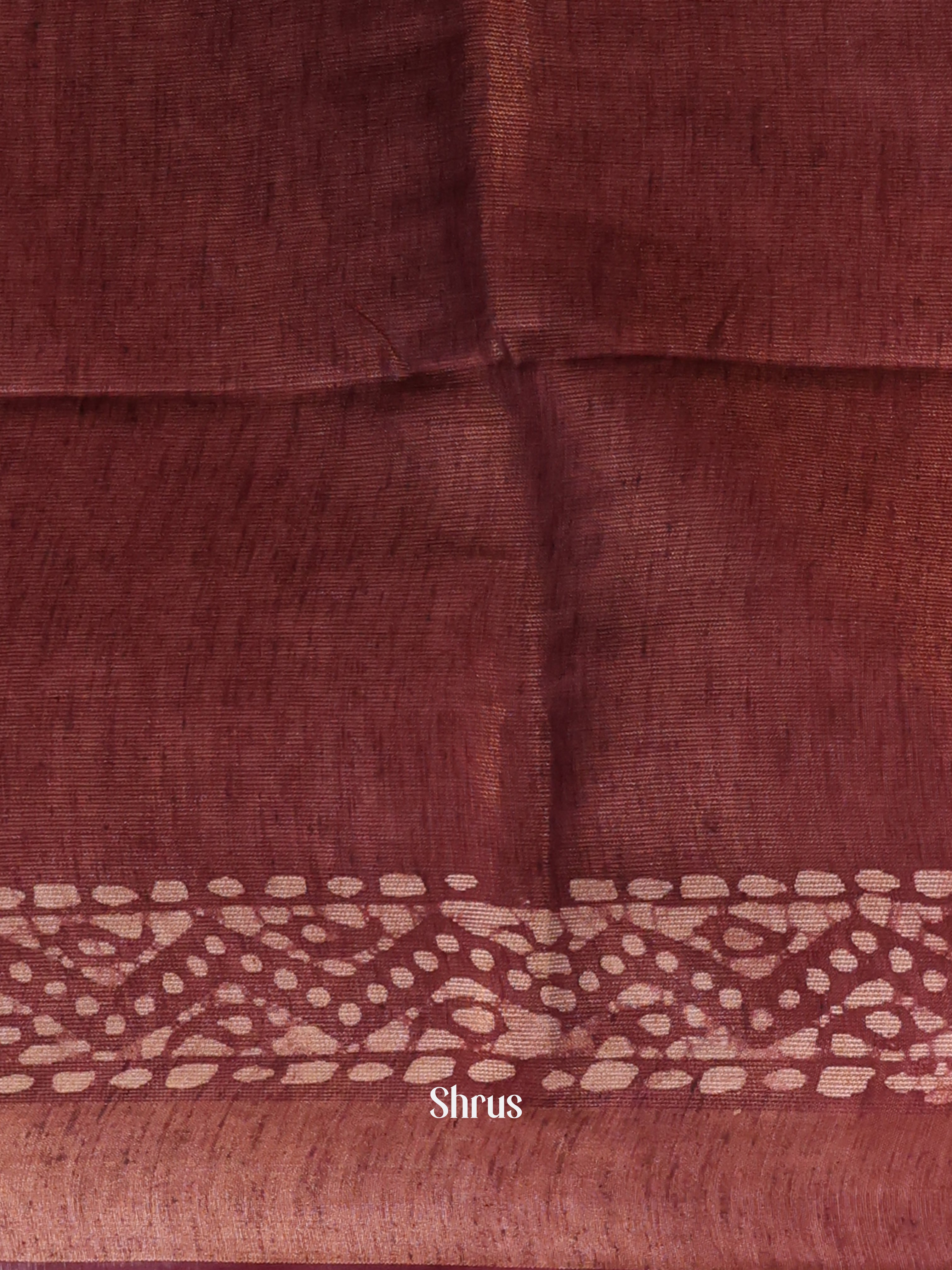 Pink & Brown-Bhatik Saree - Shop on Shrus.com