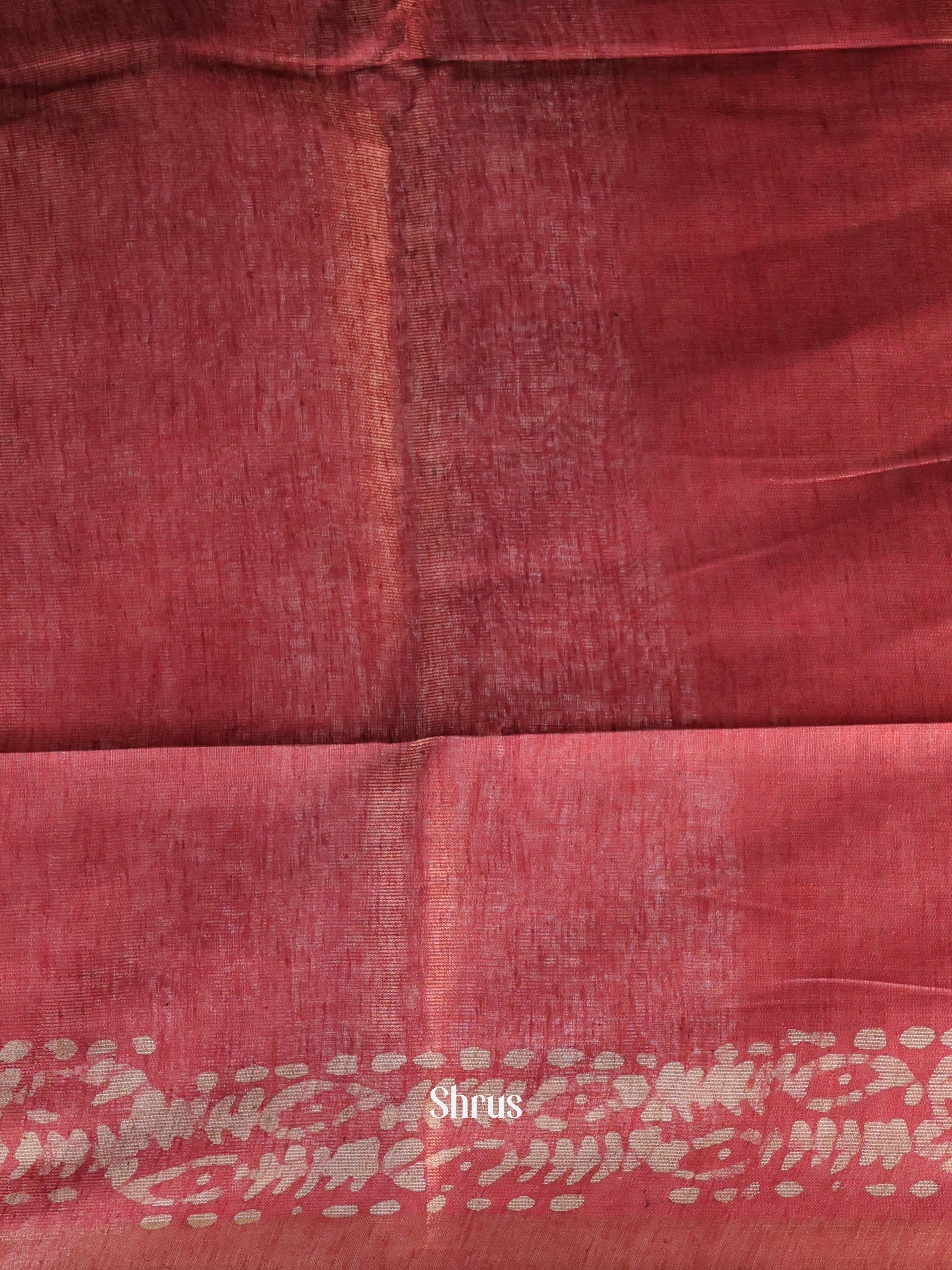 Black & Red-Bhatik Saree - Shop on Shrus.com