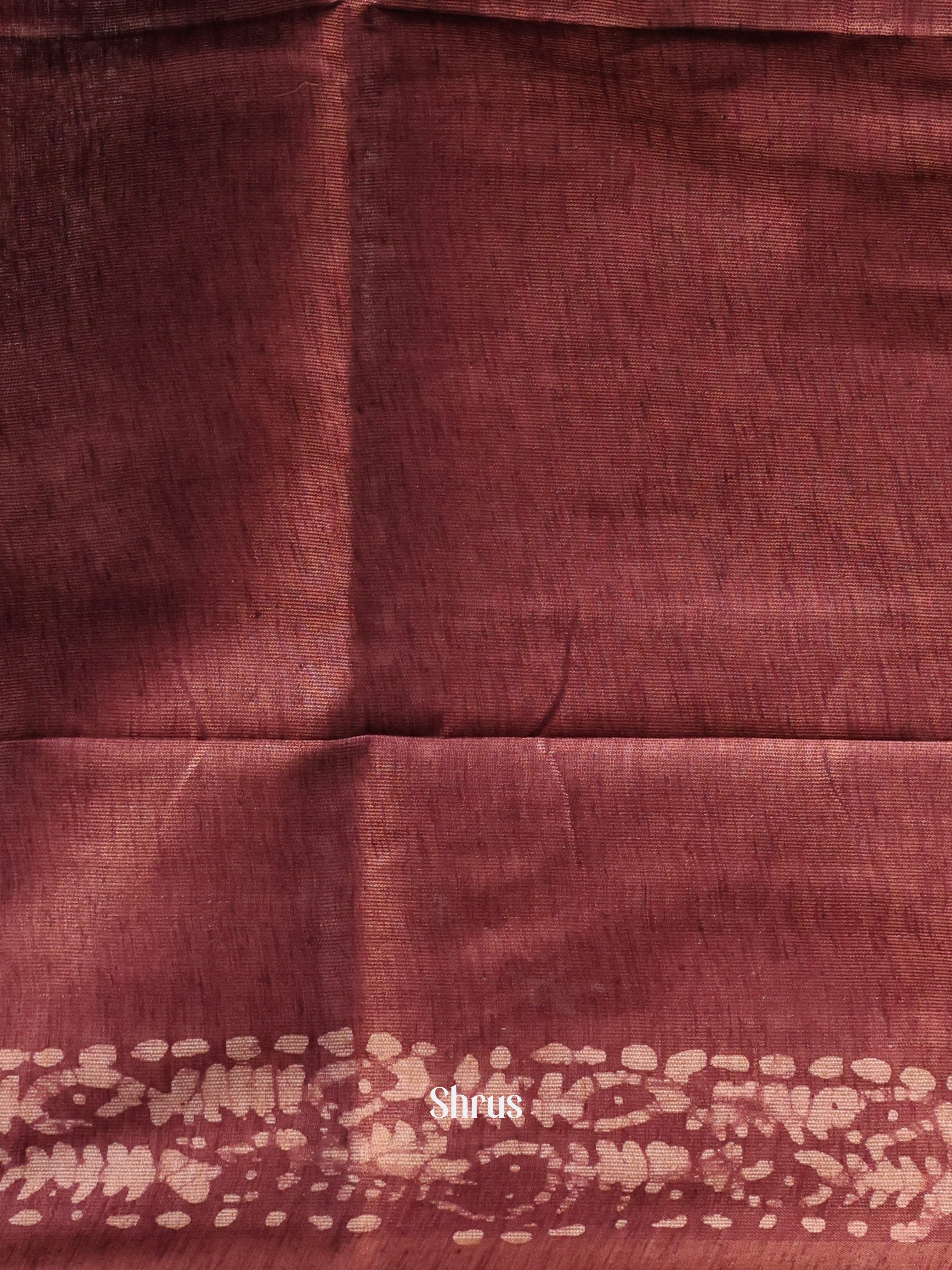 Pink & Brown-Bhatik Saree - Shop on Shrus.com