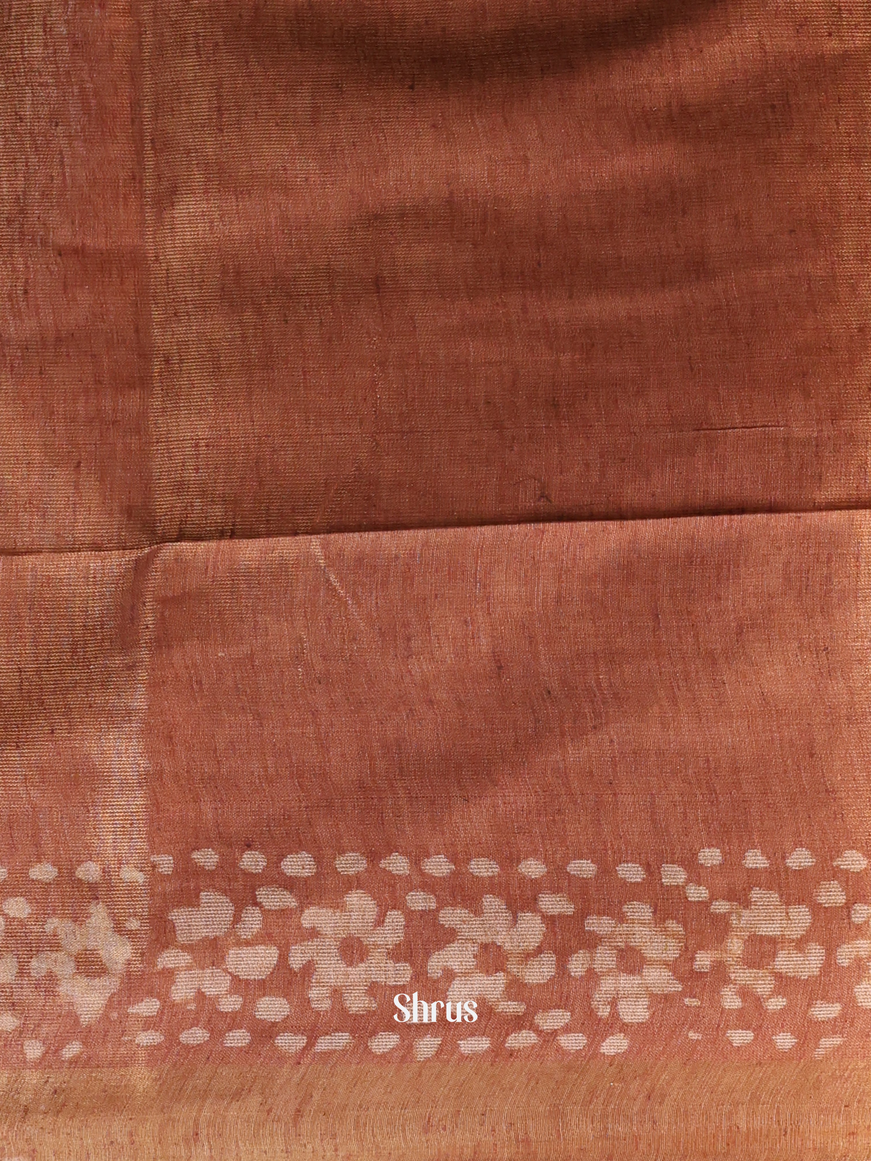 Brown -Bhatik Saree - Shop on Shrus.com