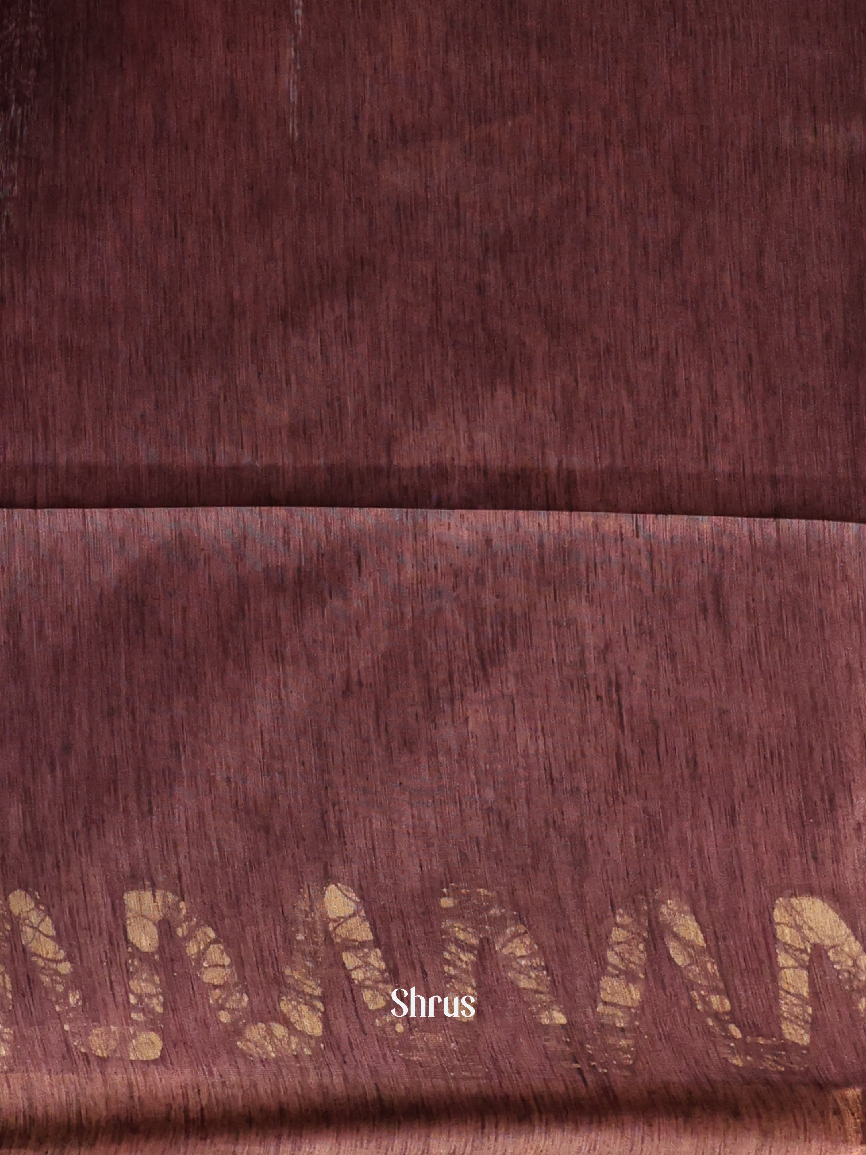 Pink & Brown -Bhatik Saree - Shop on Shrus.com