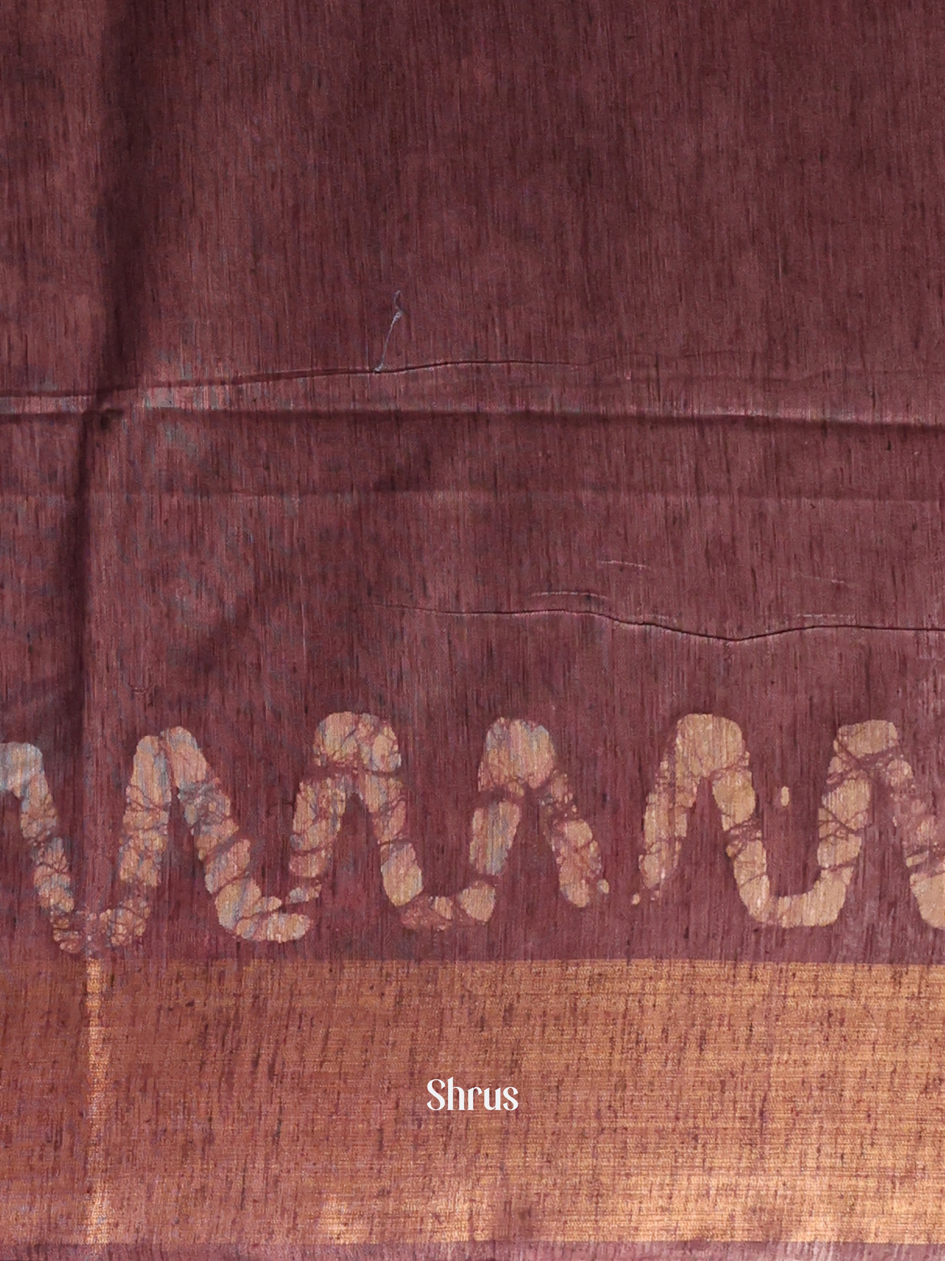 Pink & Brown -Bhatik Saree - Shop on Shrus.com
