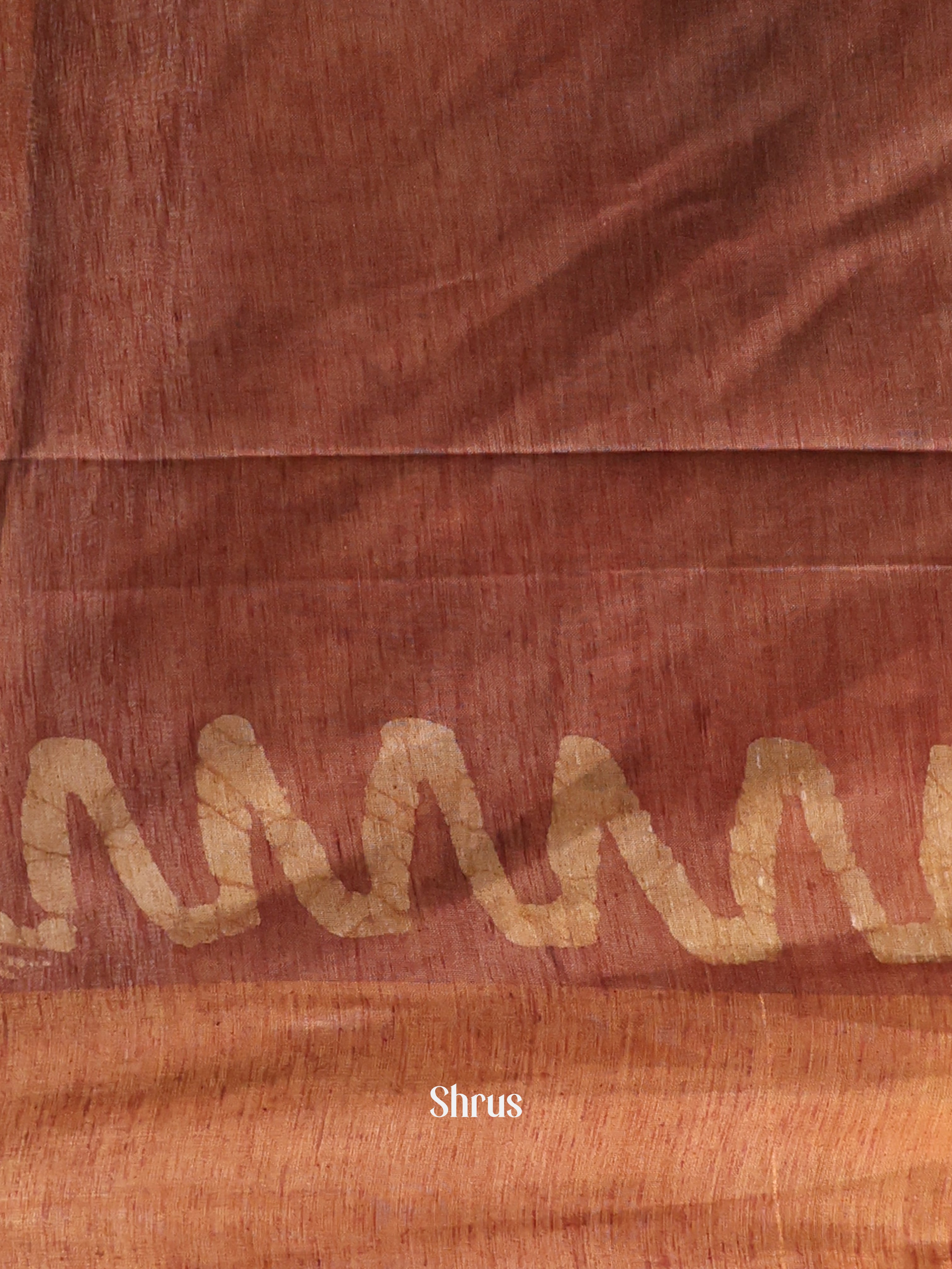 Brown -Bhatik Saree - Shop on Shrus.com