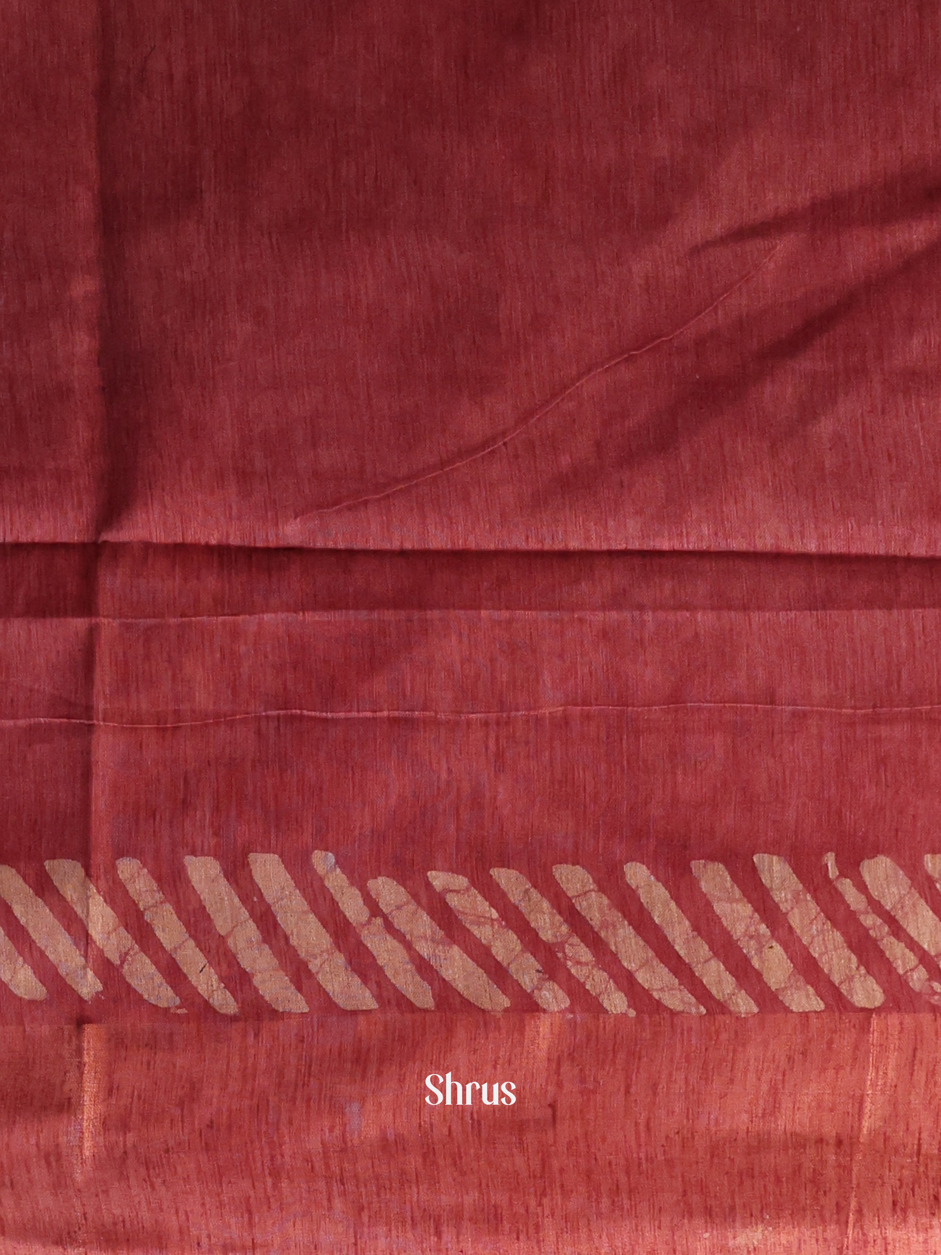 Brown & Maroon -Bhatik Saree - Shop on Shrus.com