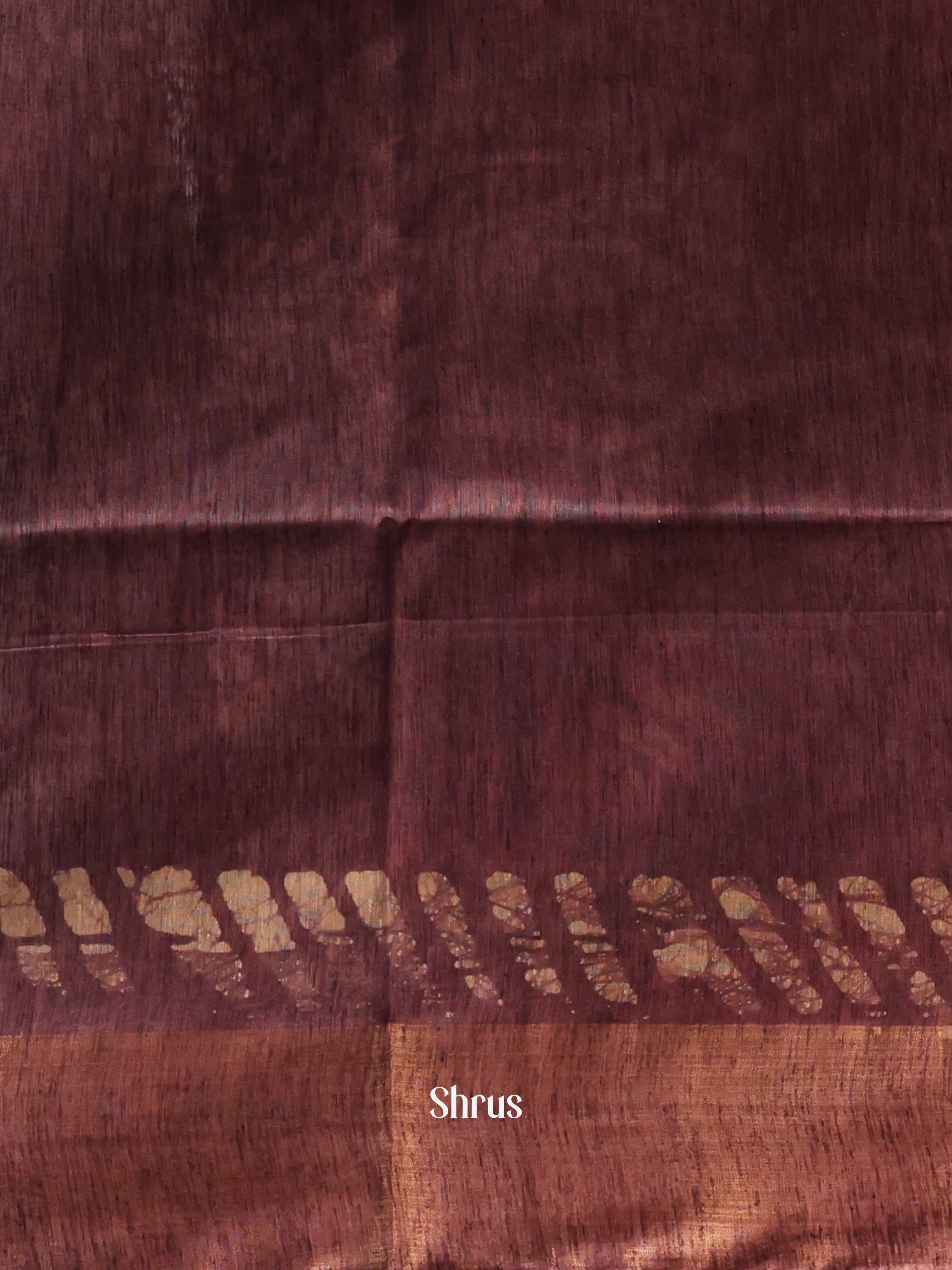 Pink & Brown -Bhatik Saree - Shop on Shrus.com