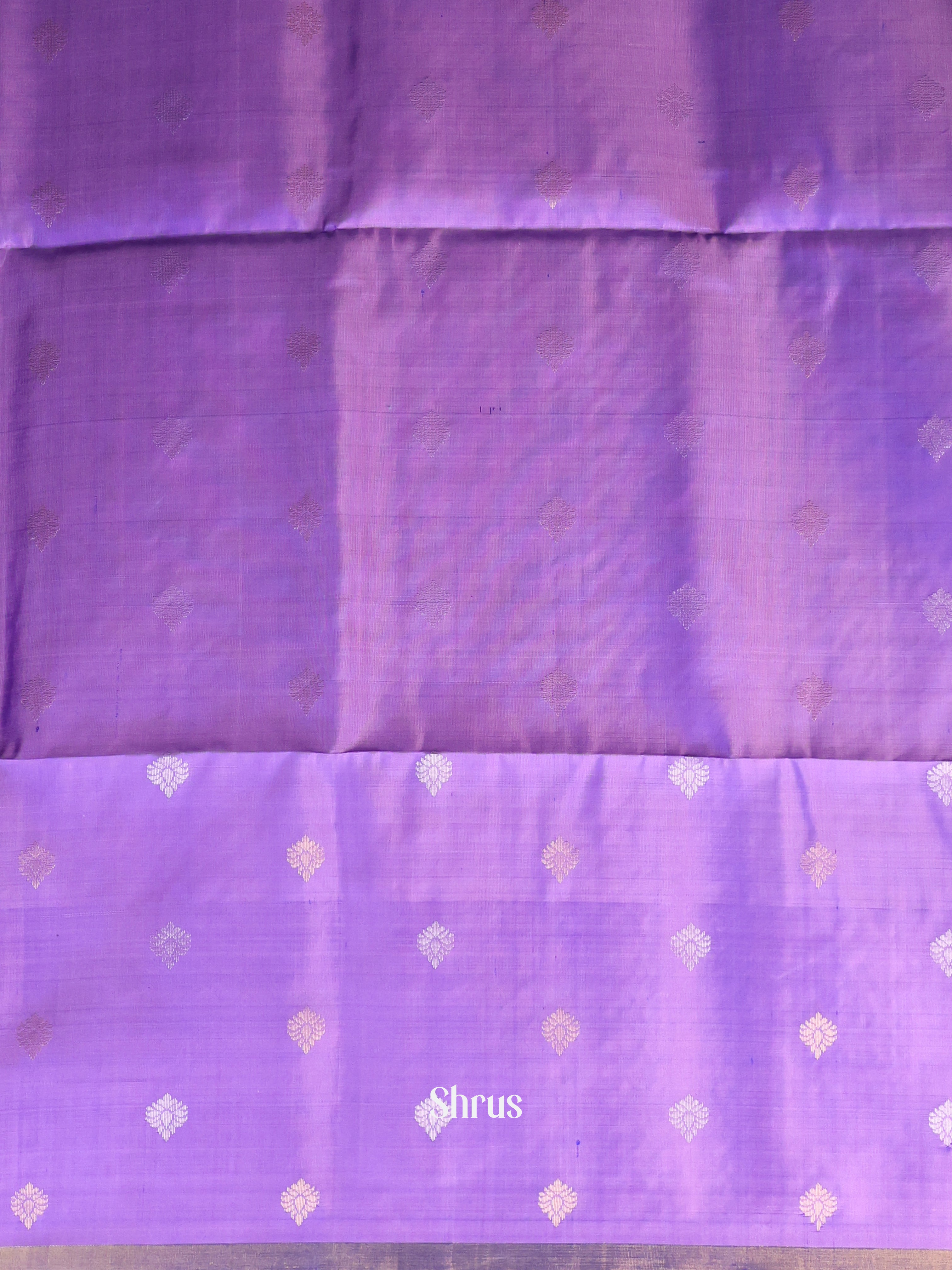Blue & Lavender - Soft Silk Saree - Shop on Shrus.com
