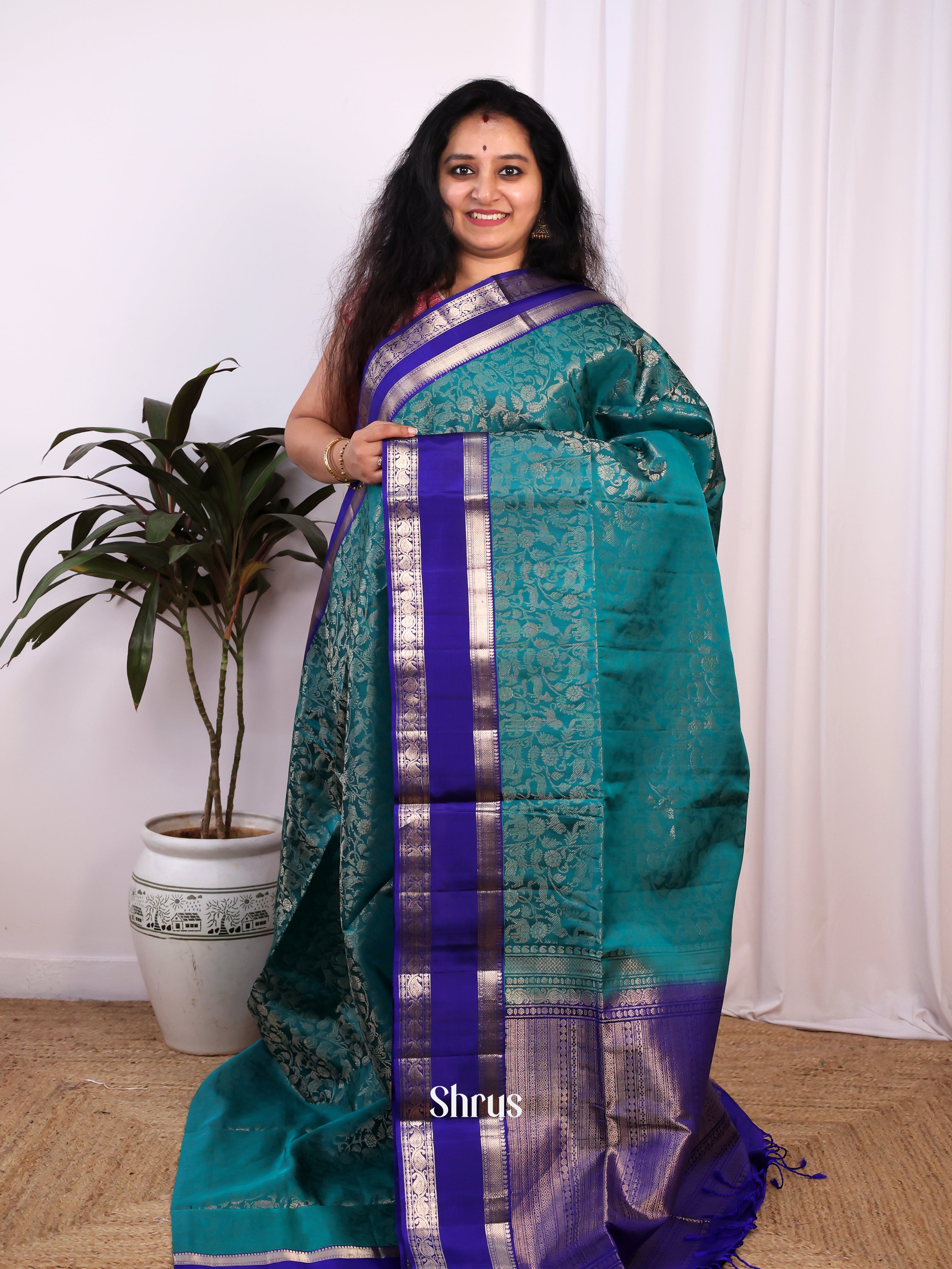 CJS28129 - Soft Silk Saree - Shop on Shrus.com