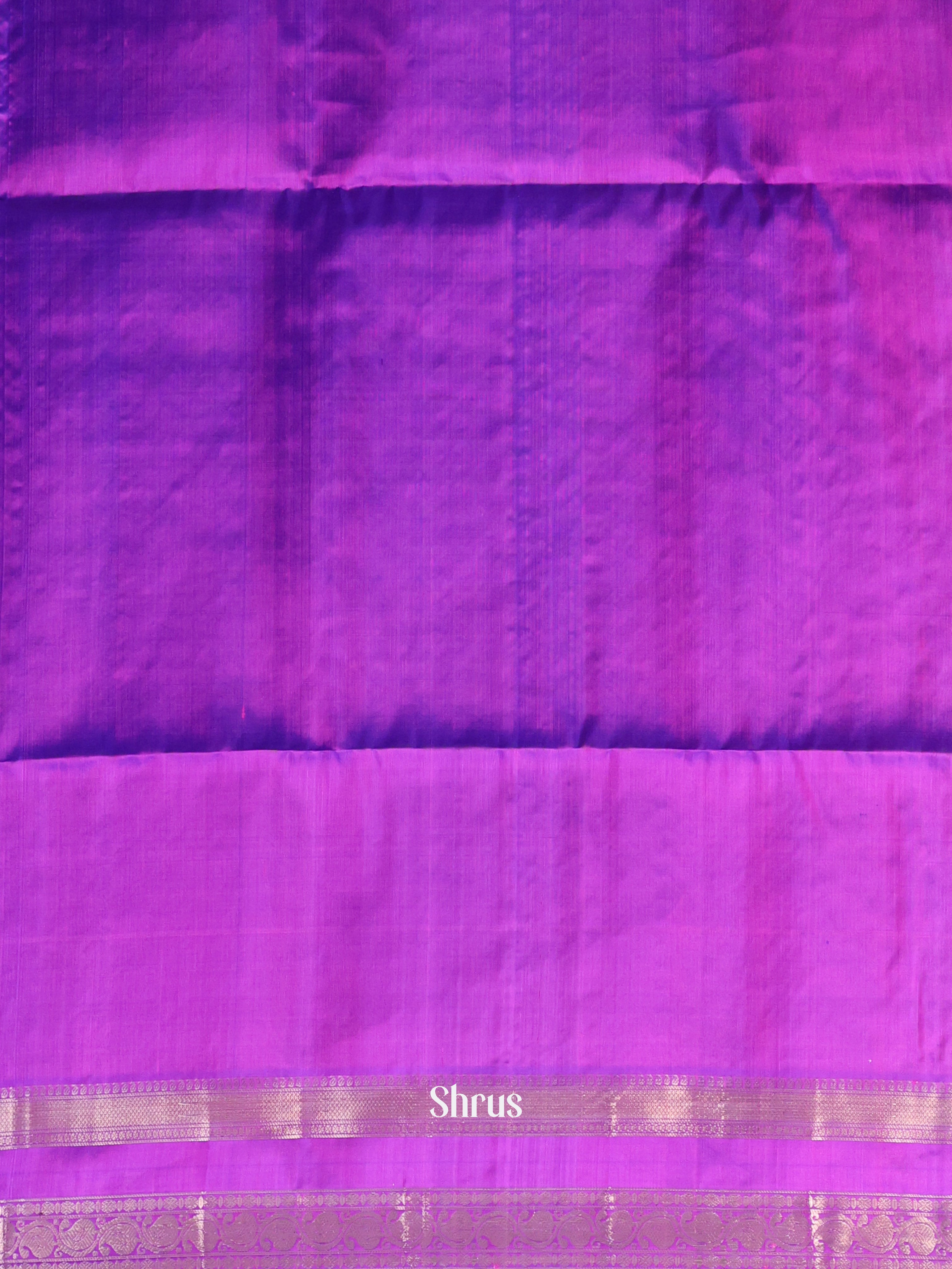 Pink & Purple - Soft Silk Saree - Shop on Shrus.com