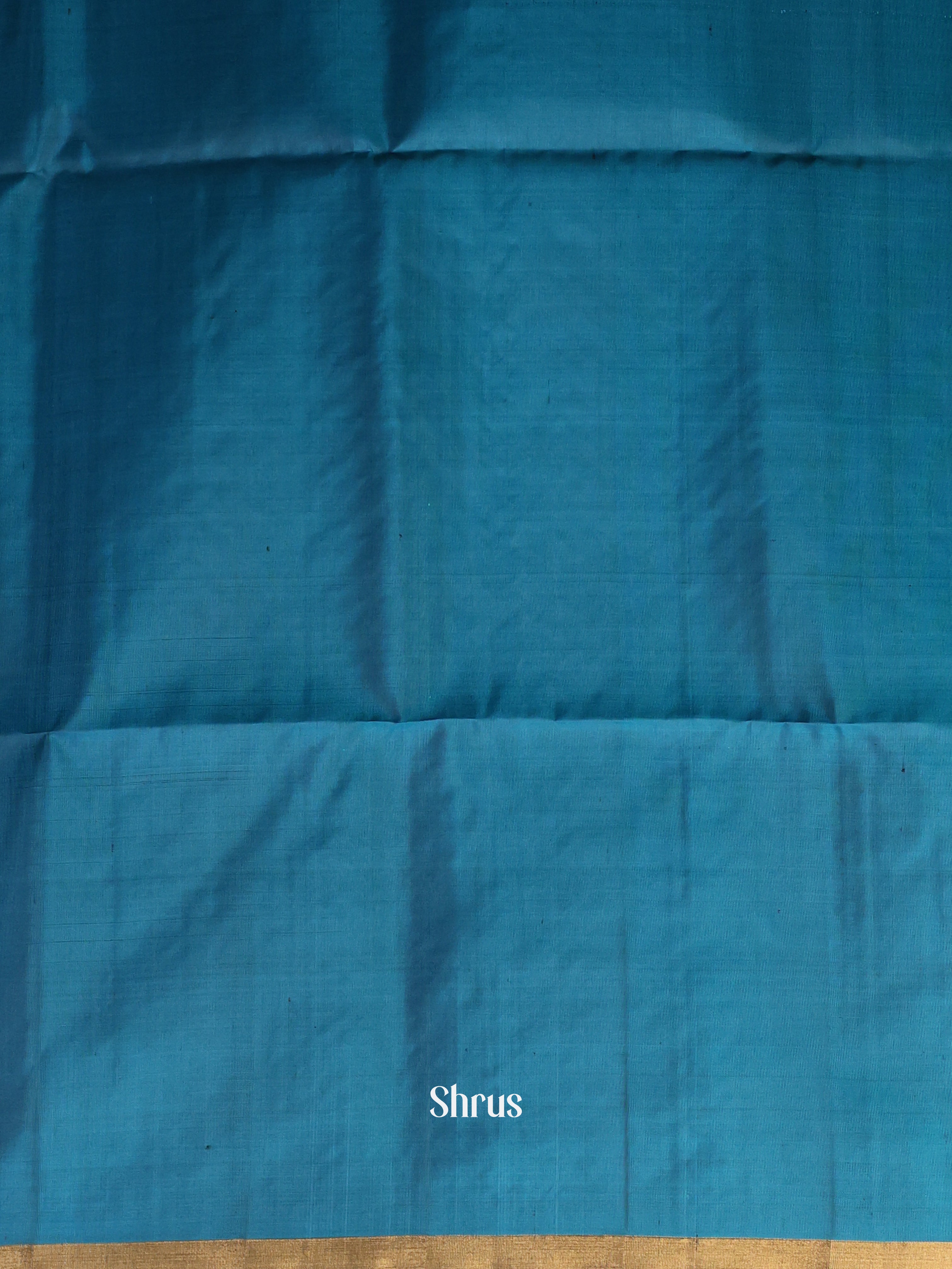 Blue & Teal - Soft Silk Saree - Shop on Shrus.com