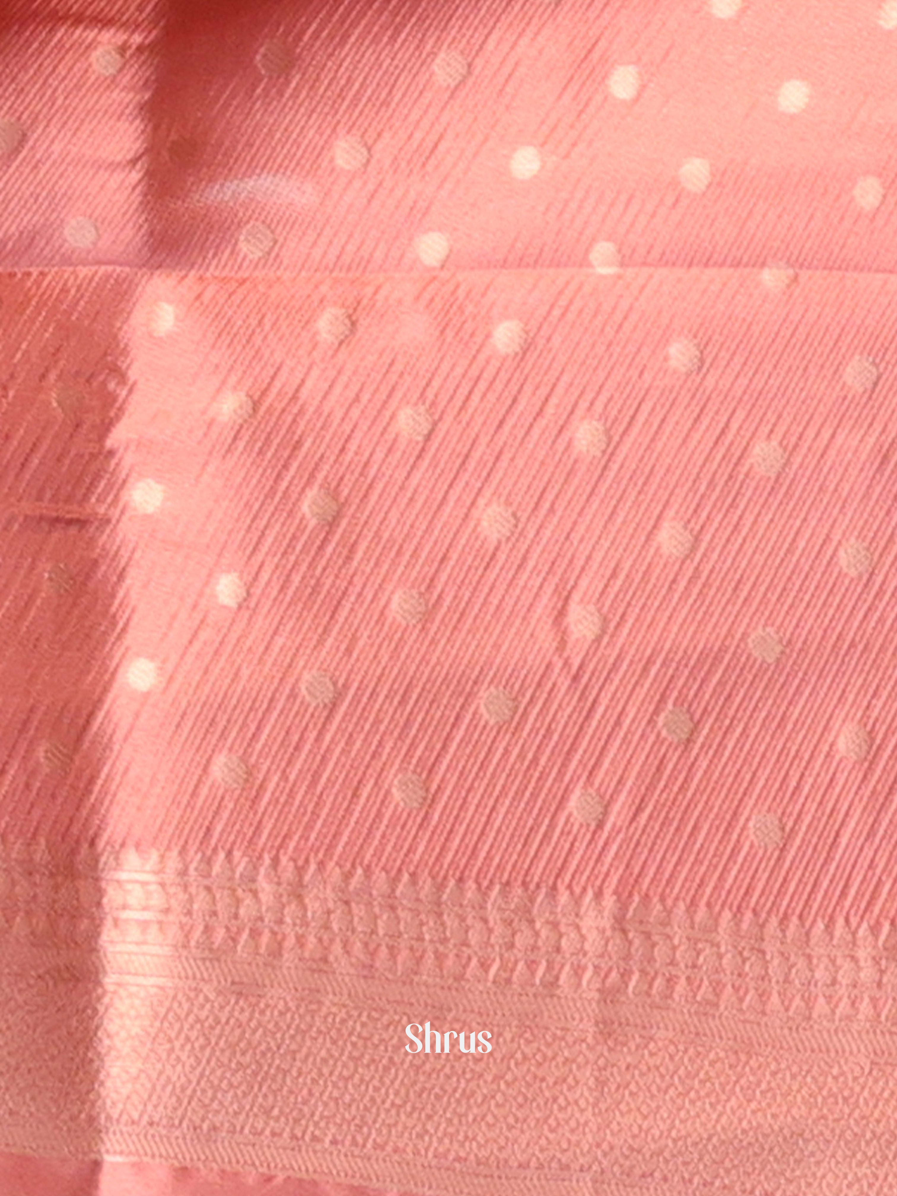 Pink - Semi Georgette Saree - Shop on Shrus.com