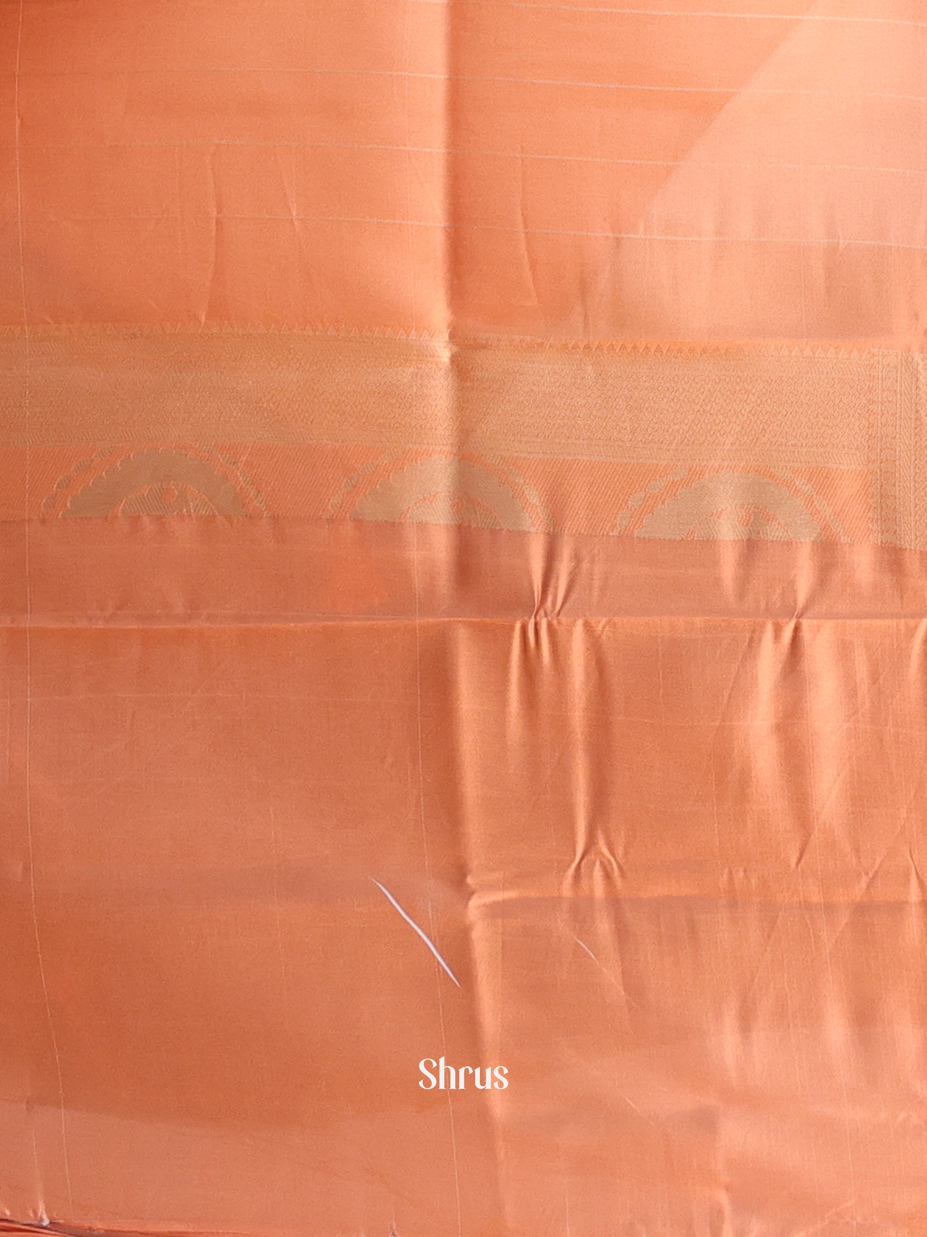 Peach - Semi Georgette Saree - Shop on Shrus.com
