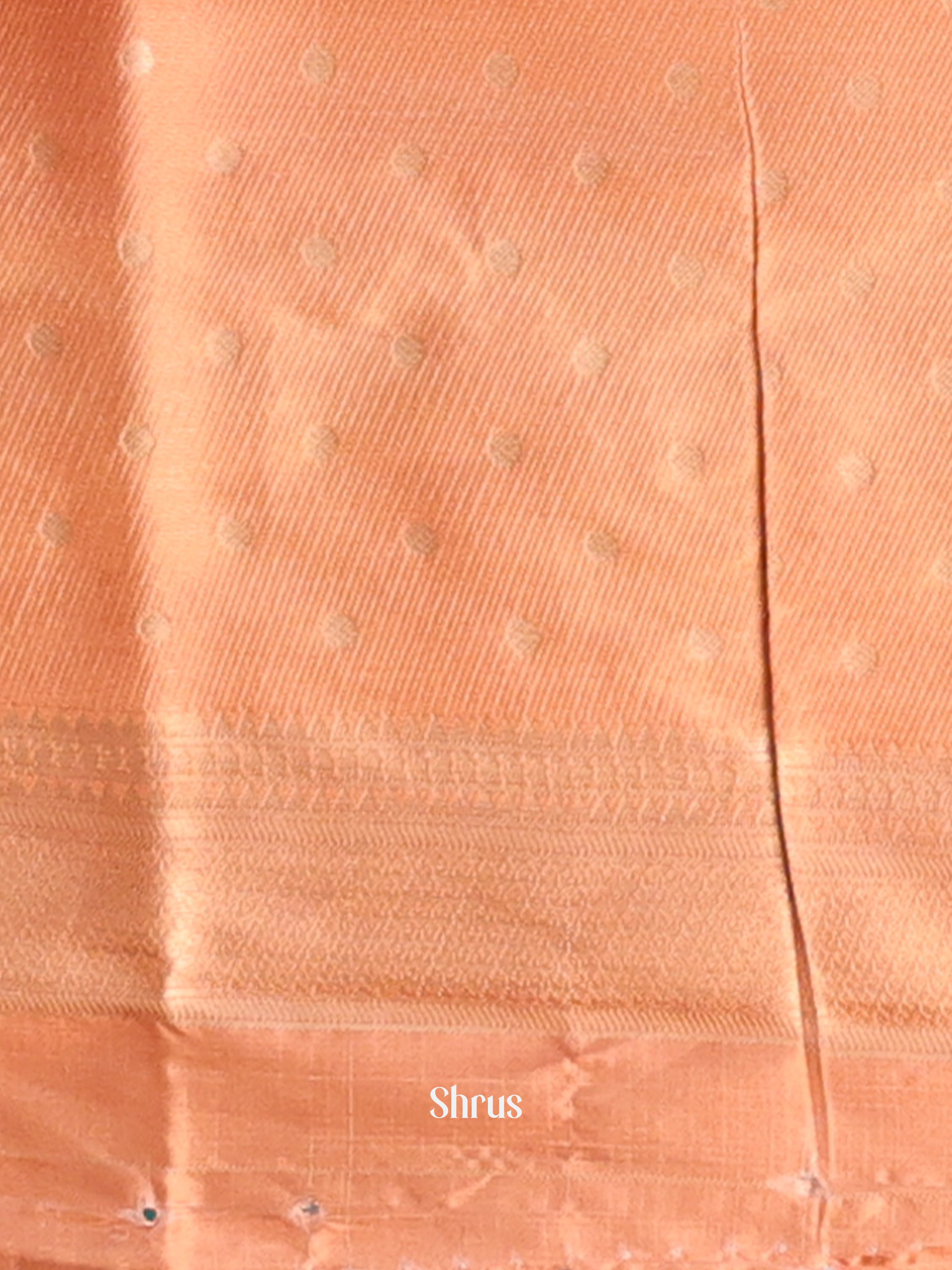 Peach - Semi Georgette Saree - Shop on Shrus.com