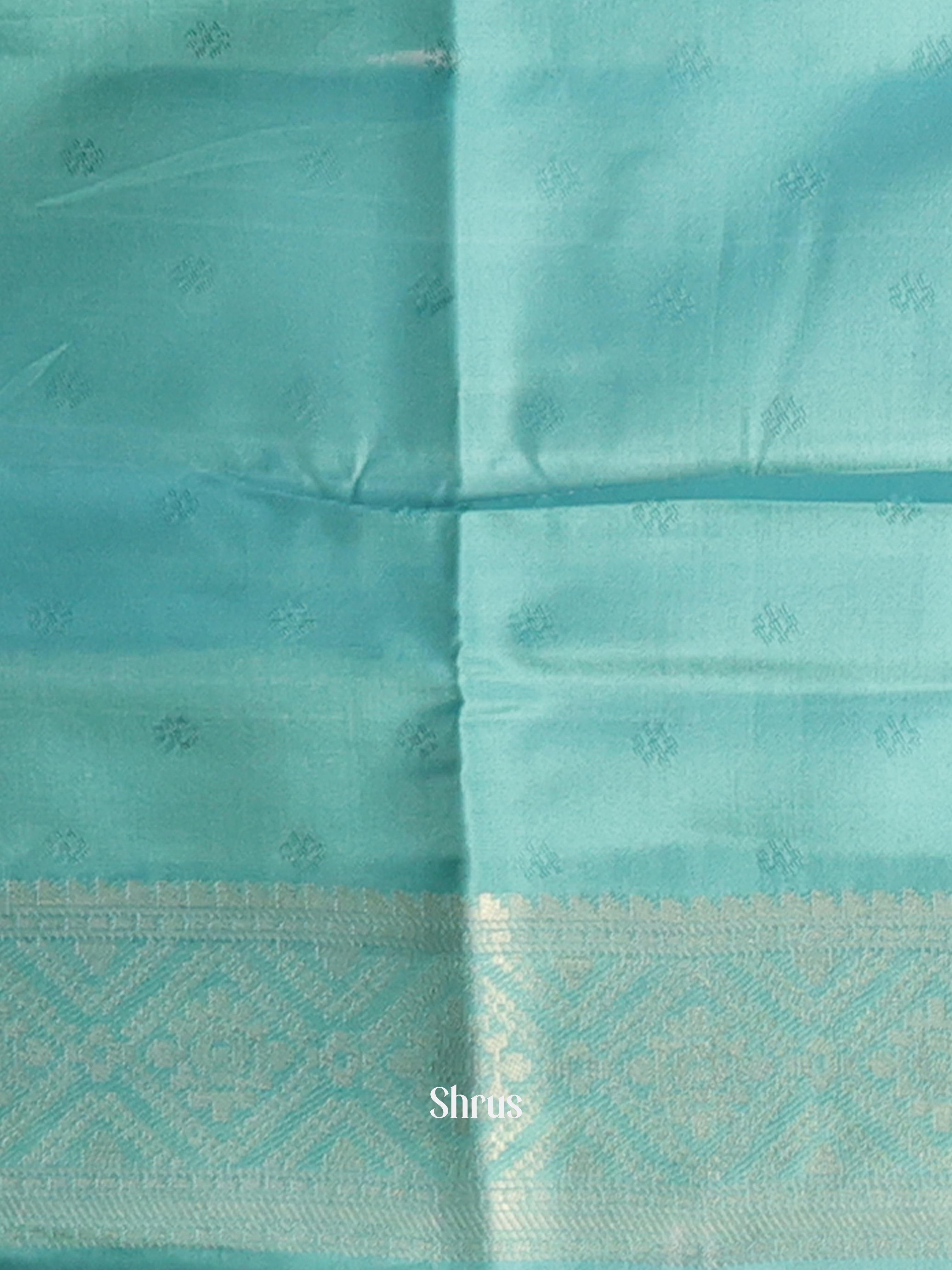 Blue - Semi Georgette Saree - Shop on Shrus.com