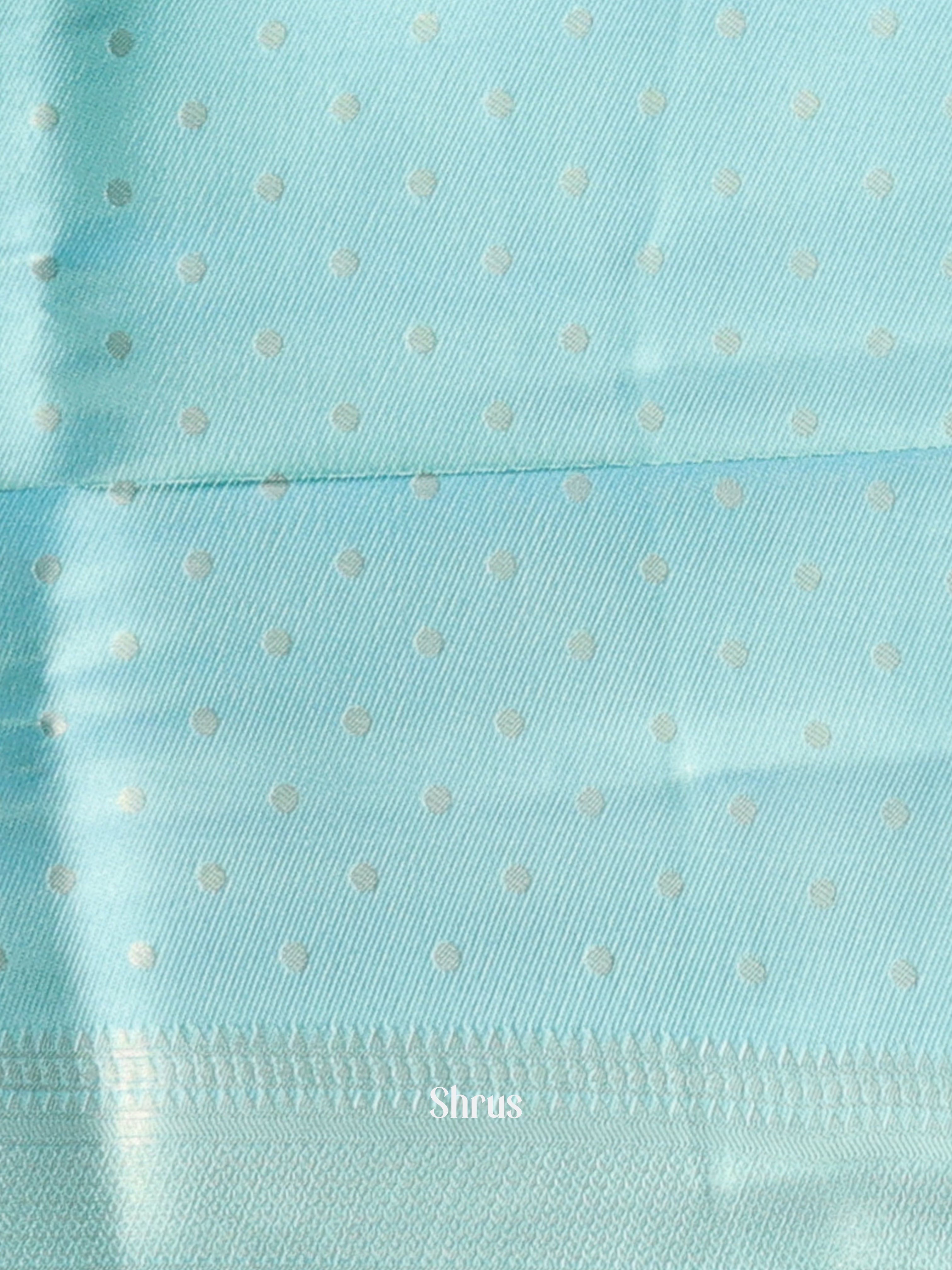 Blue- Semi Georgette Saree - Shop on Shrus.com