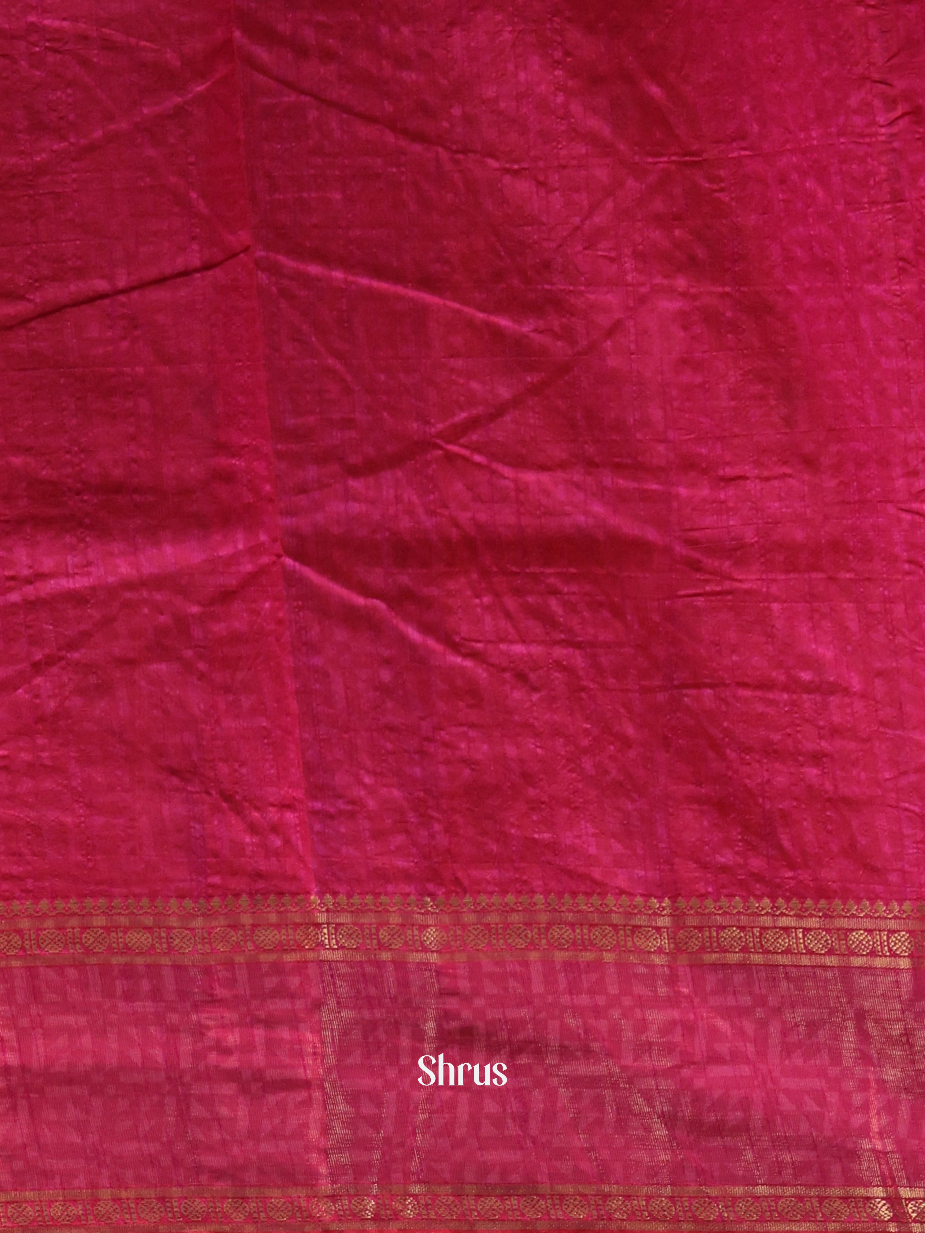 Purple & Pink - Semi Patola Saree - Shop on Shrus.com