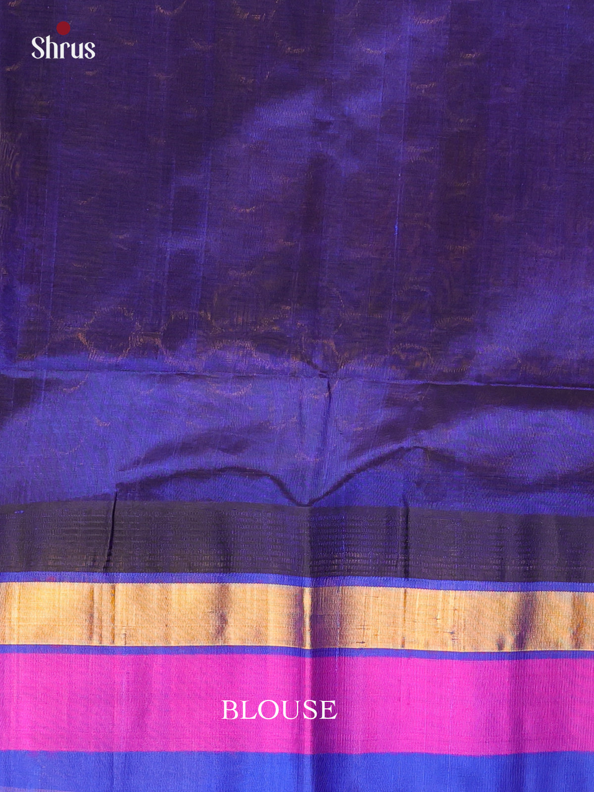 Peach & Blue - Silk Cotton Saree - Shop on Shrus.com