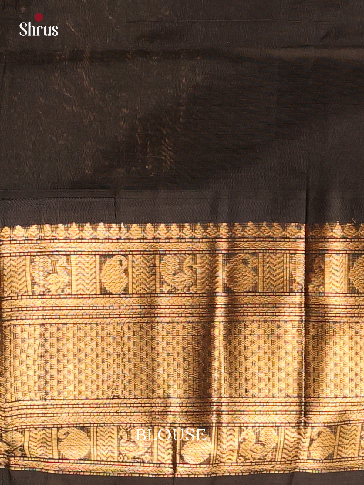 Orange & Black- Silk Cotton Saree - Shop on Shrus.com