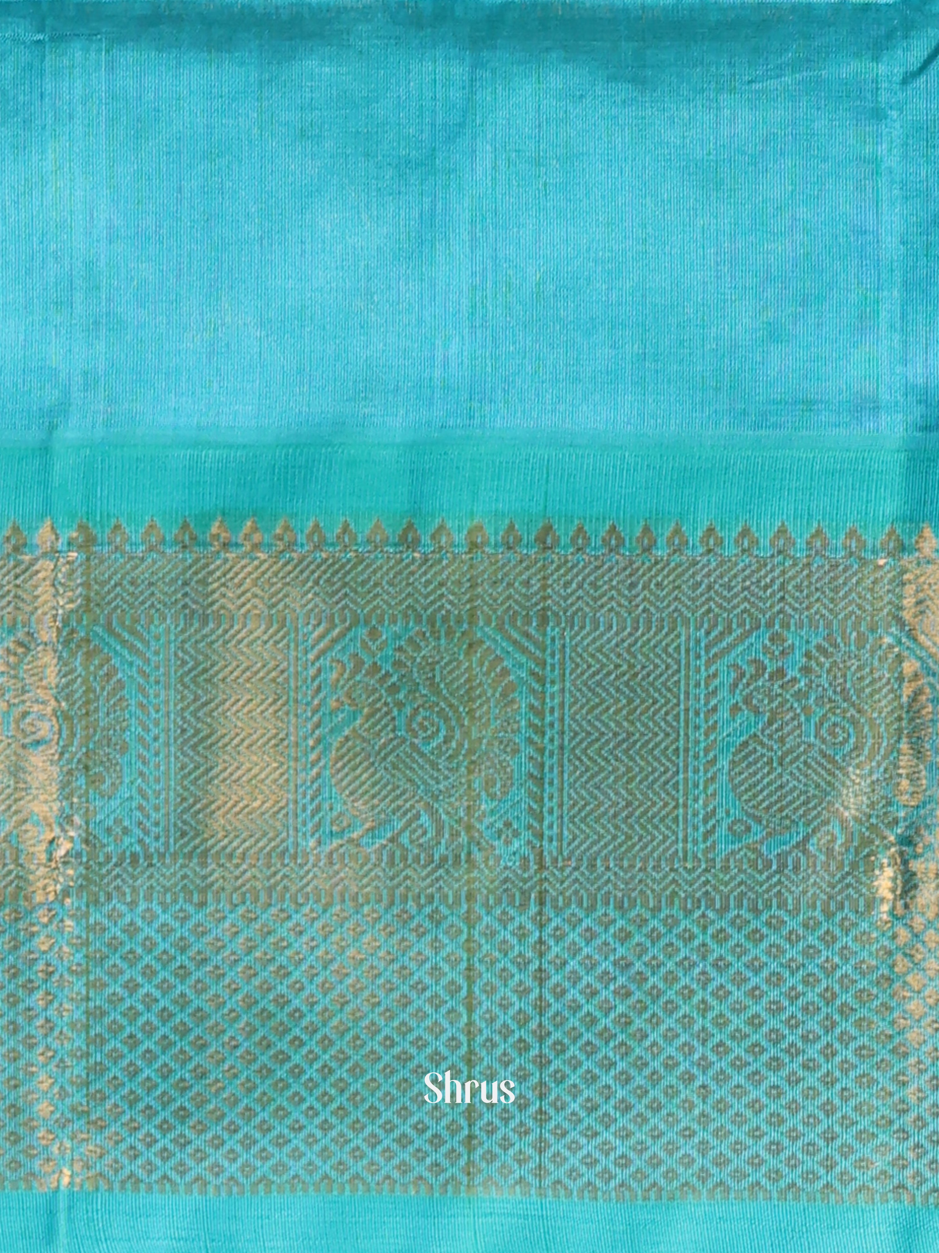 Violet & Blue - Silk Cotton Saree - Shop on Shrus.com