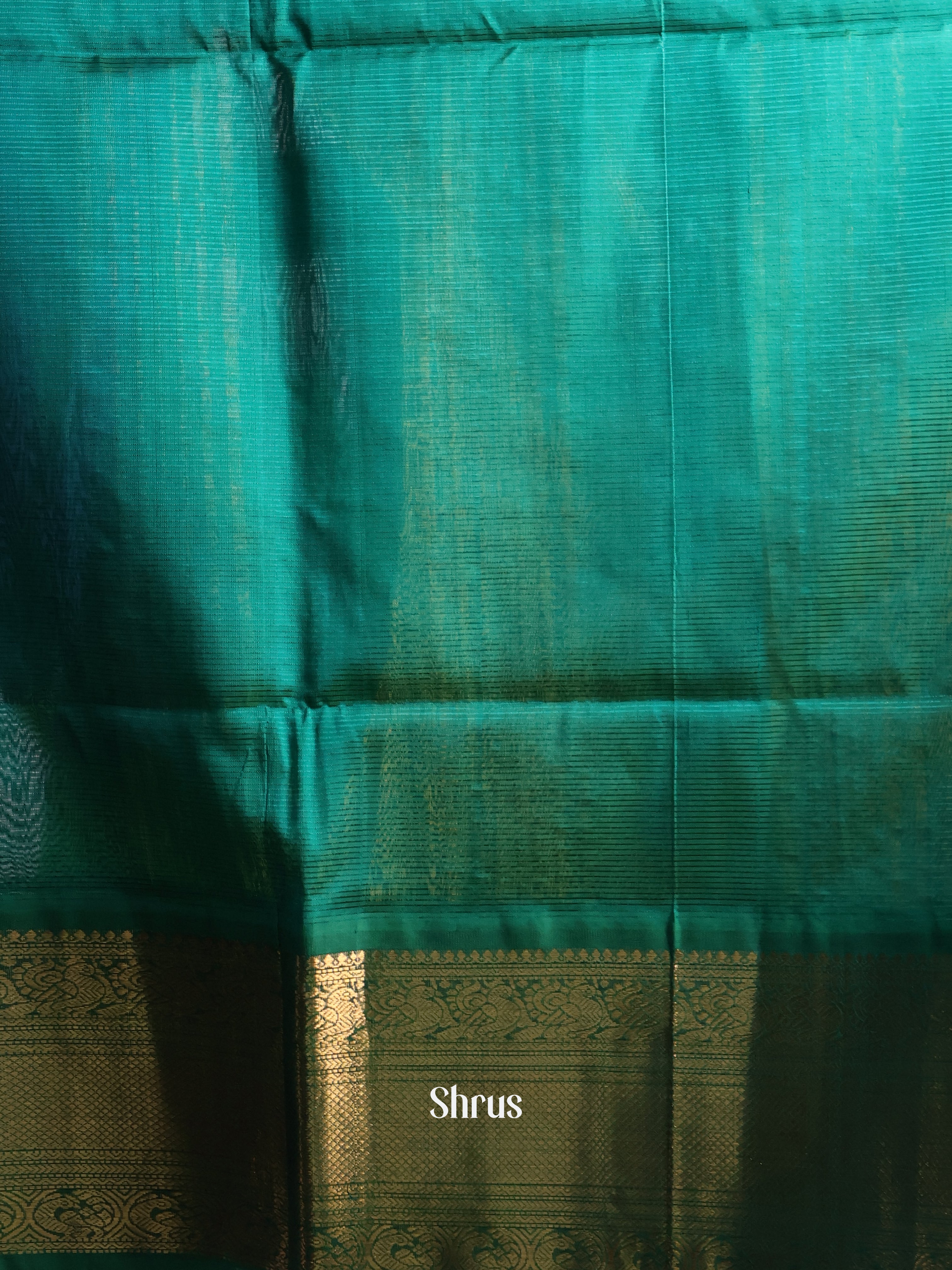 Yellow & Green - Silk Cotton Saree - Shop on Shrus.com