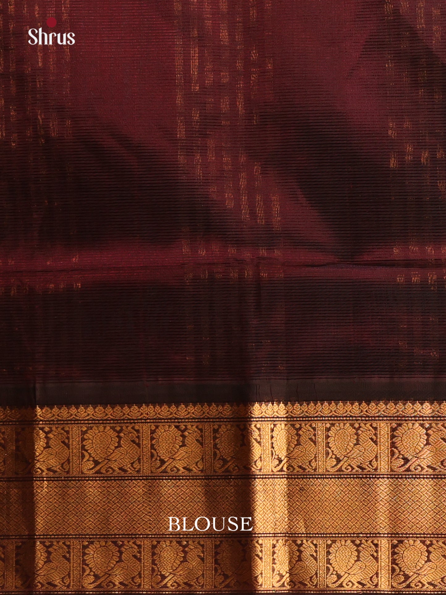 Teal & Brown - Silk Cotton Saree - Shop on Shrus.com