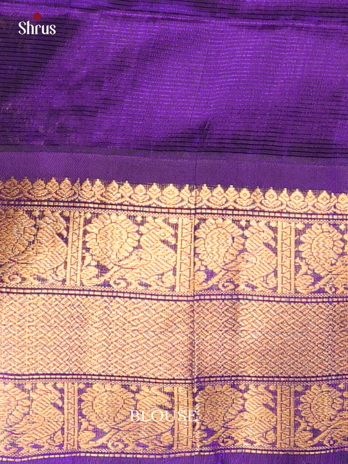 Lavender & Violet- Silk Cotton Saree - Shop on Shrus.com