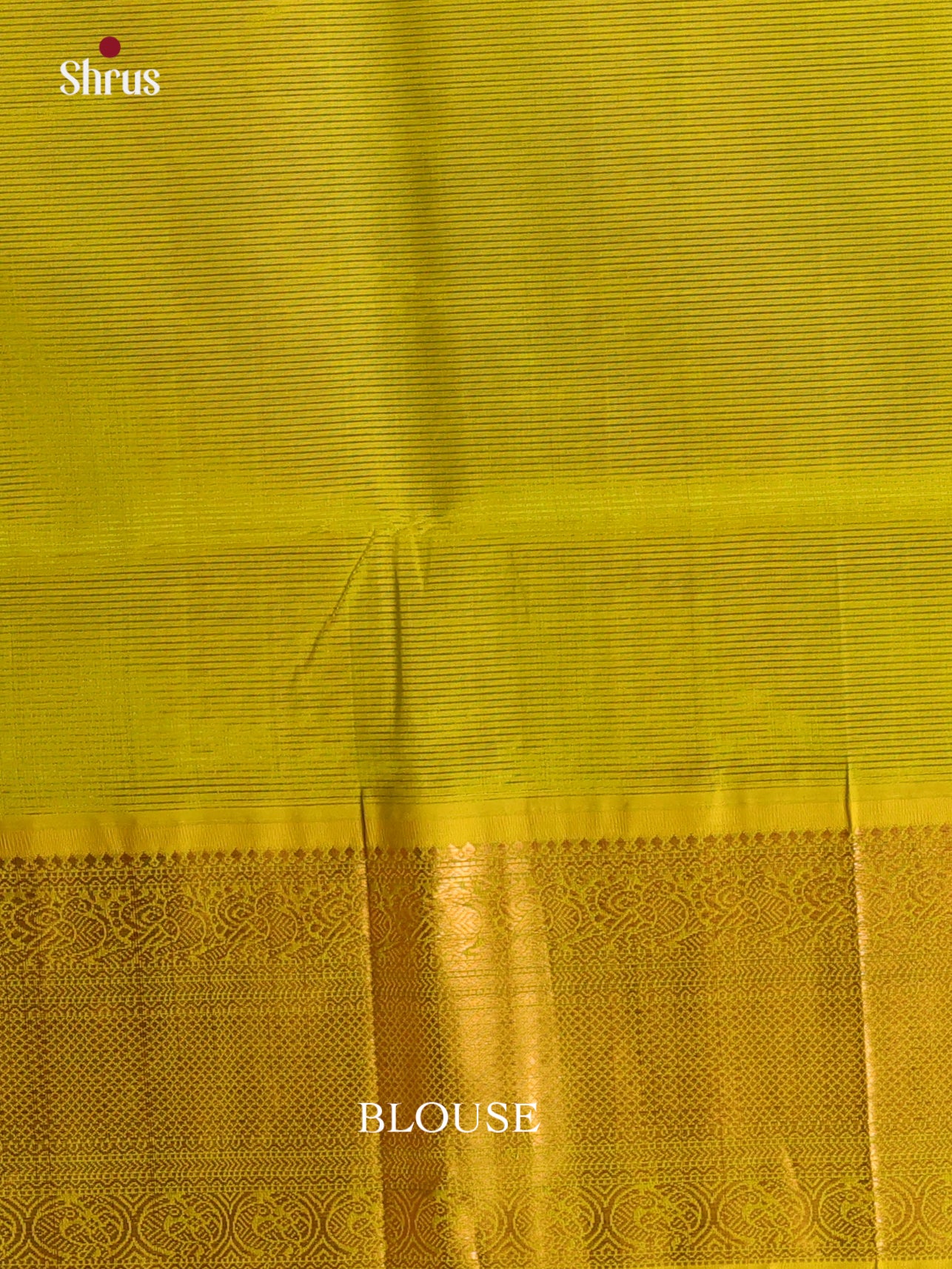 Cream & Green - Silk Cotton Saree - Shop on Shrus.com